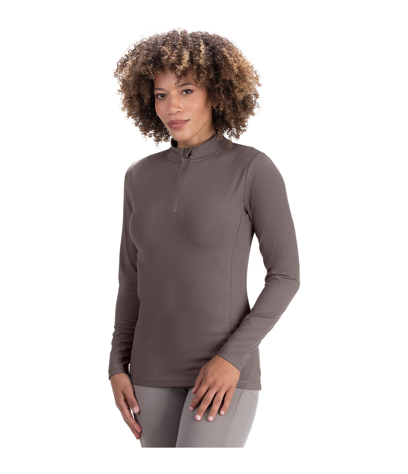 Functional Ribbed Long Sleeve Shirt Susanne