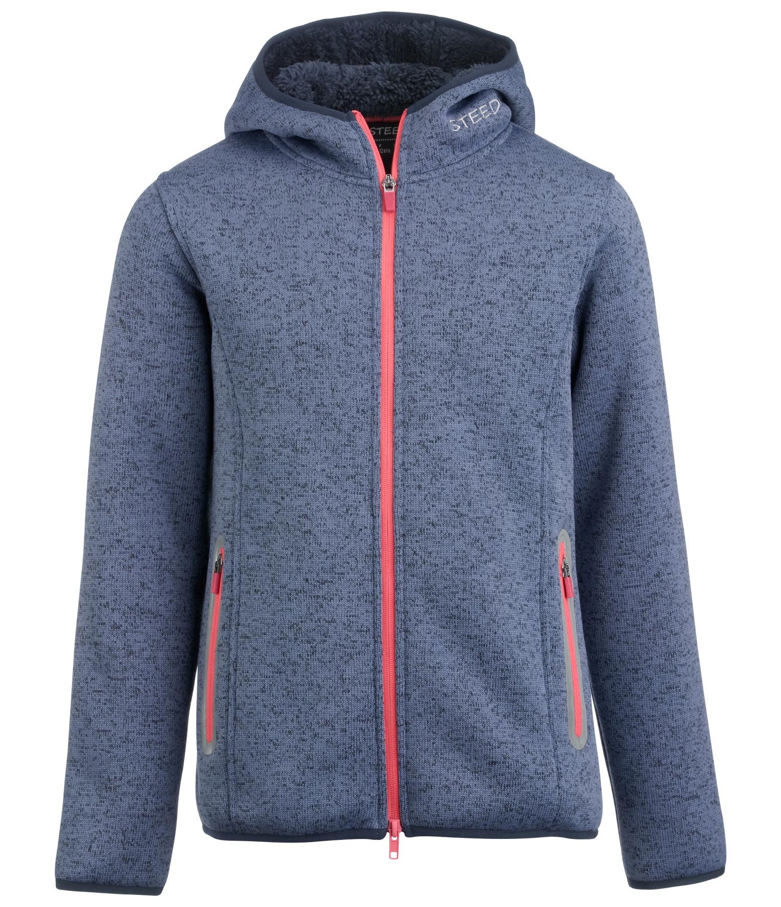 Children's Hooded Knit Fleece Jacket Clara Children's Fleece Jackets