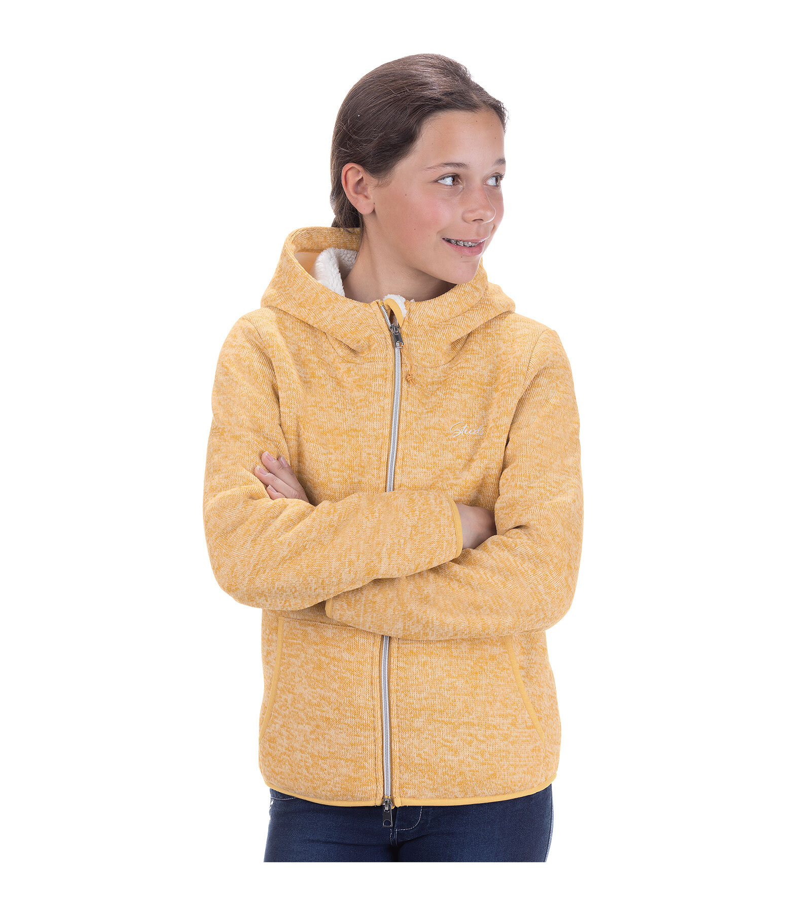 Children's Knitted Fleece Jacket Sorrel