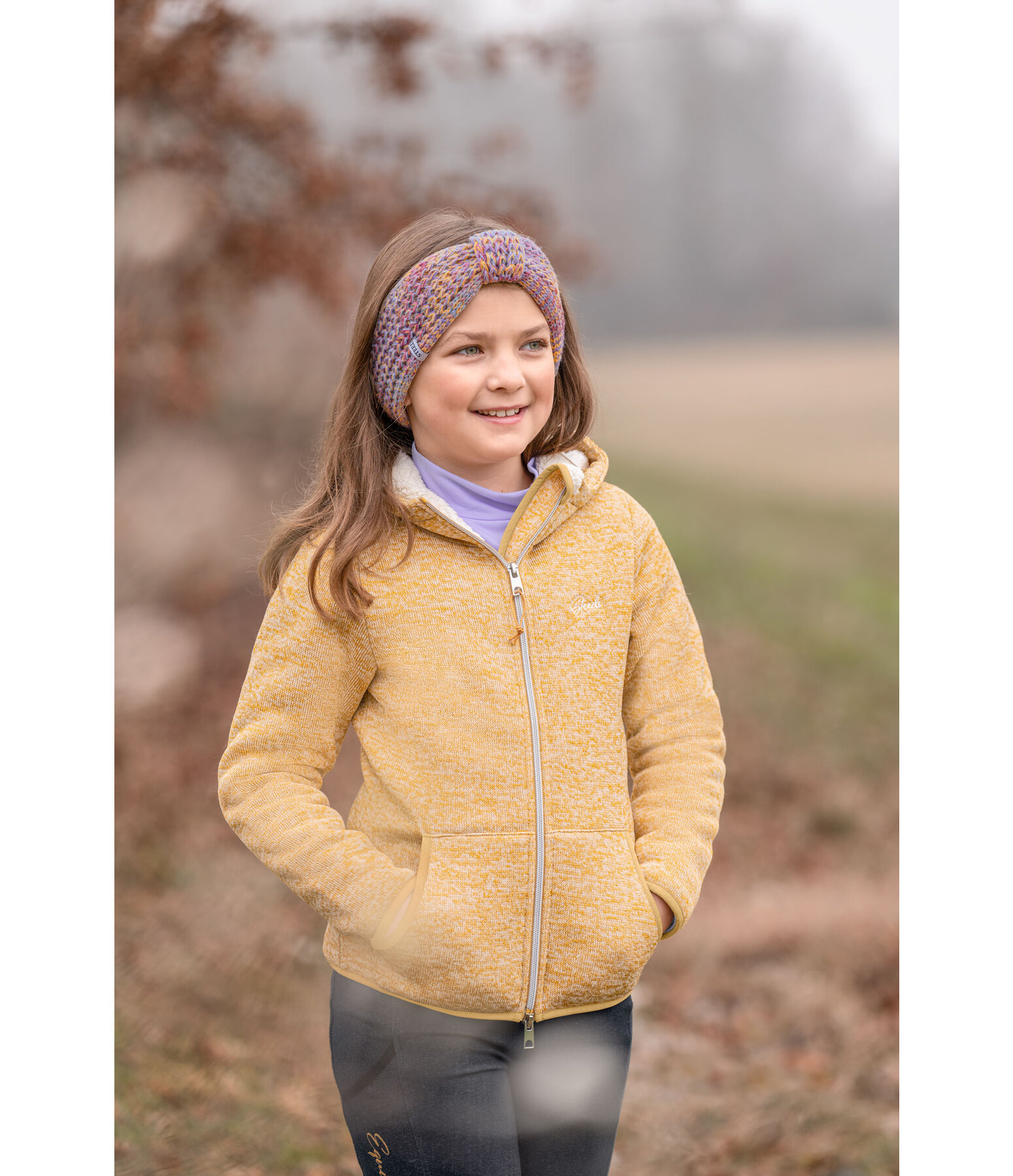 Children's Knitted Fleece Jacket Sorrel