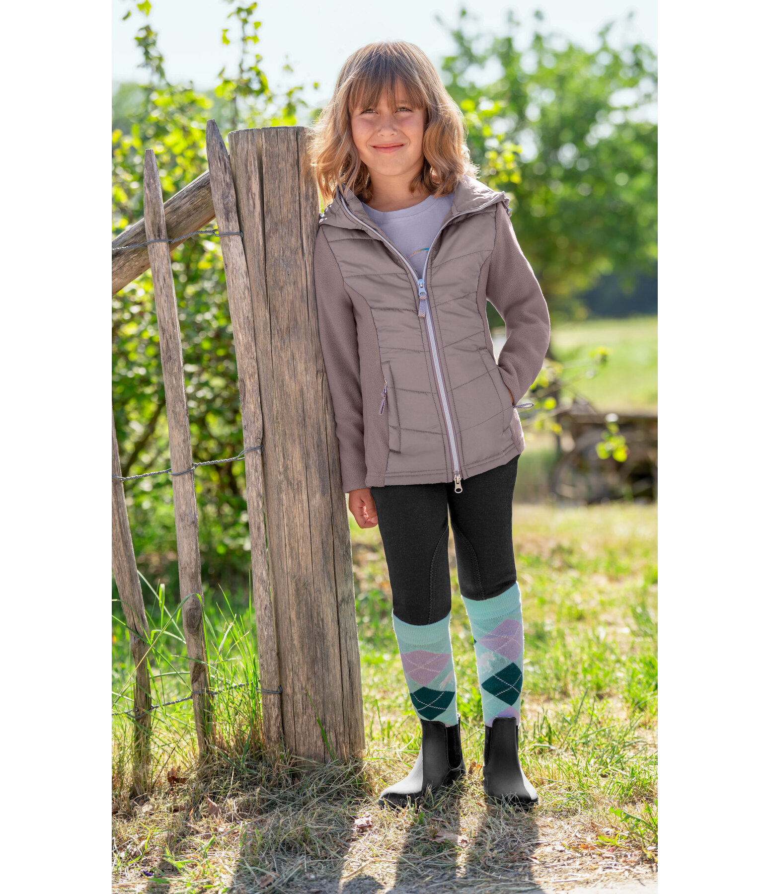 Children's Combination Quilted Jacket Inja