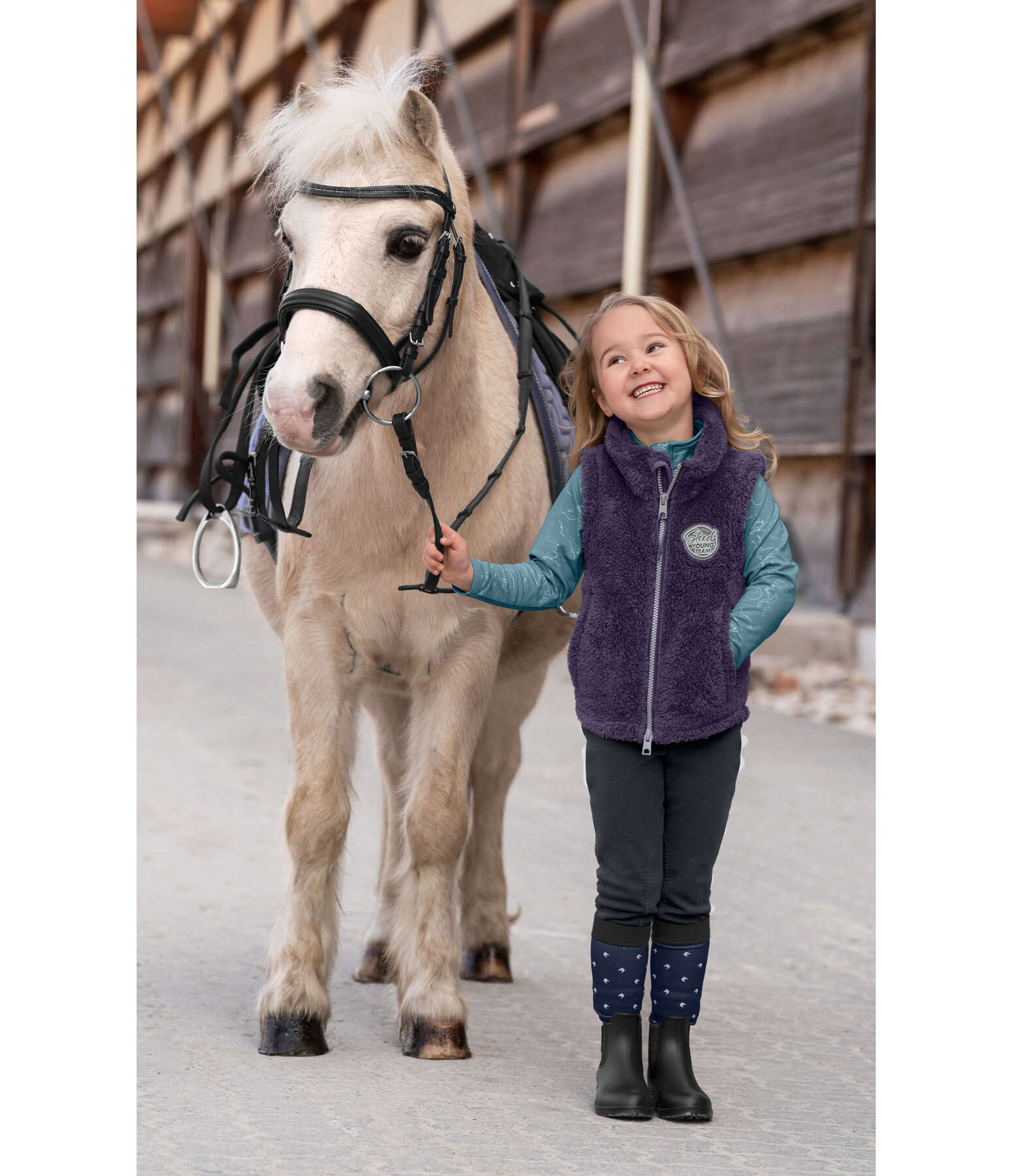 Children's Teddy Fleece Gilet Ylvie