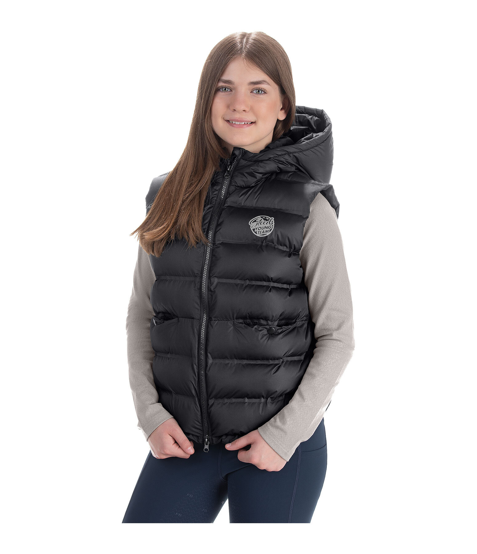 Children's Hooded Riding Gilet Calla