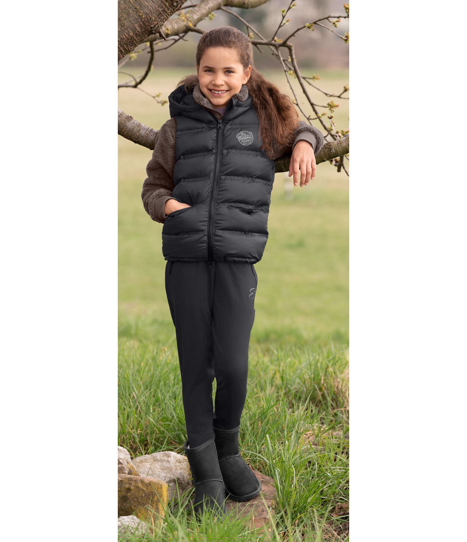 Children's Hooded Riding Gilet Calla