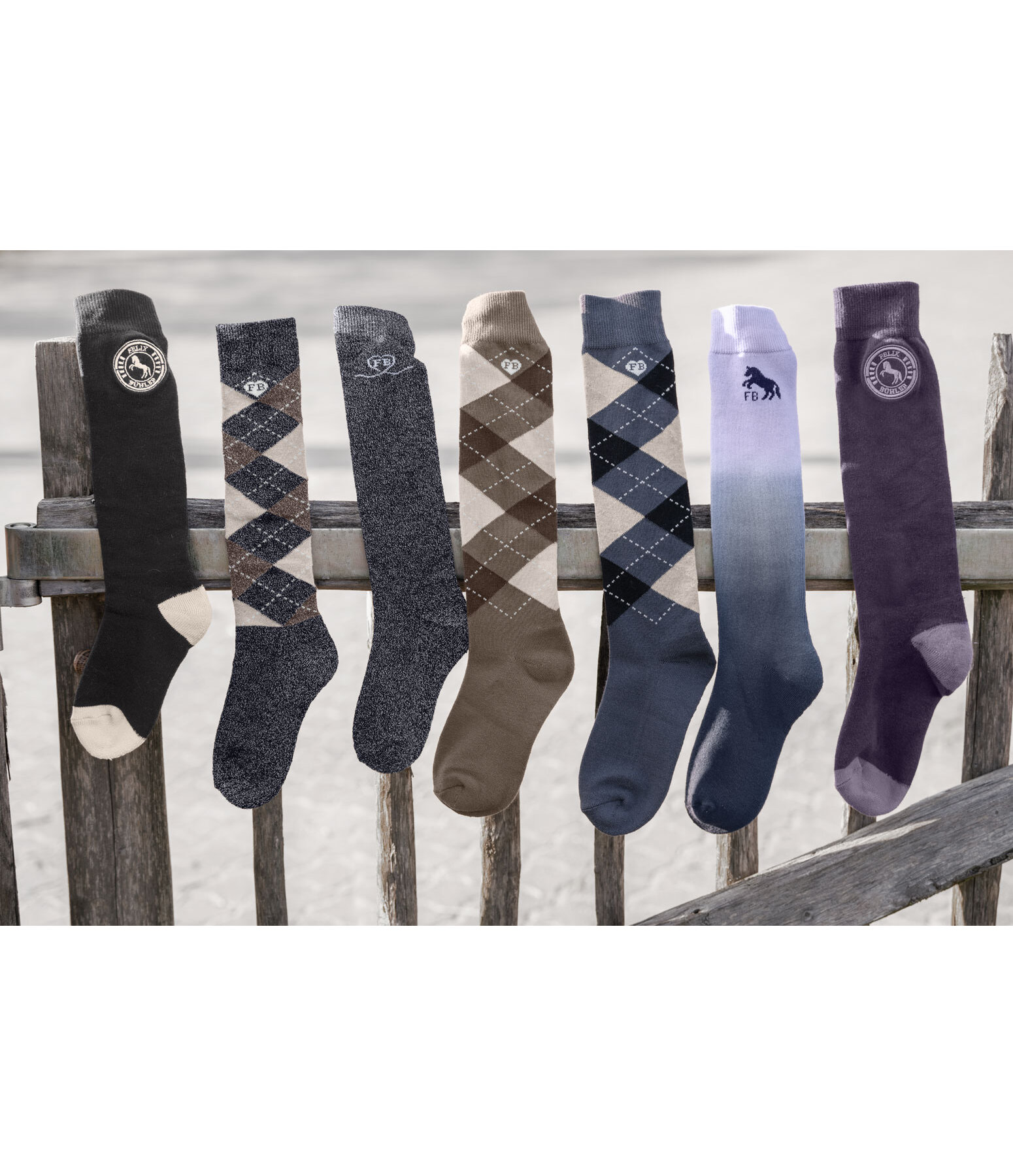 Children's Winter Knee High Socks Logo