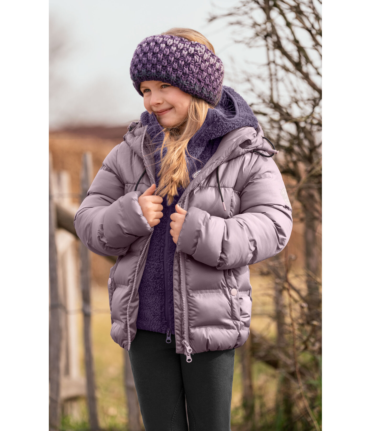 Children's Winter Quilted Riding Jacket Fenna