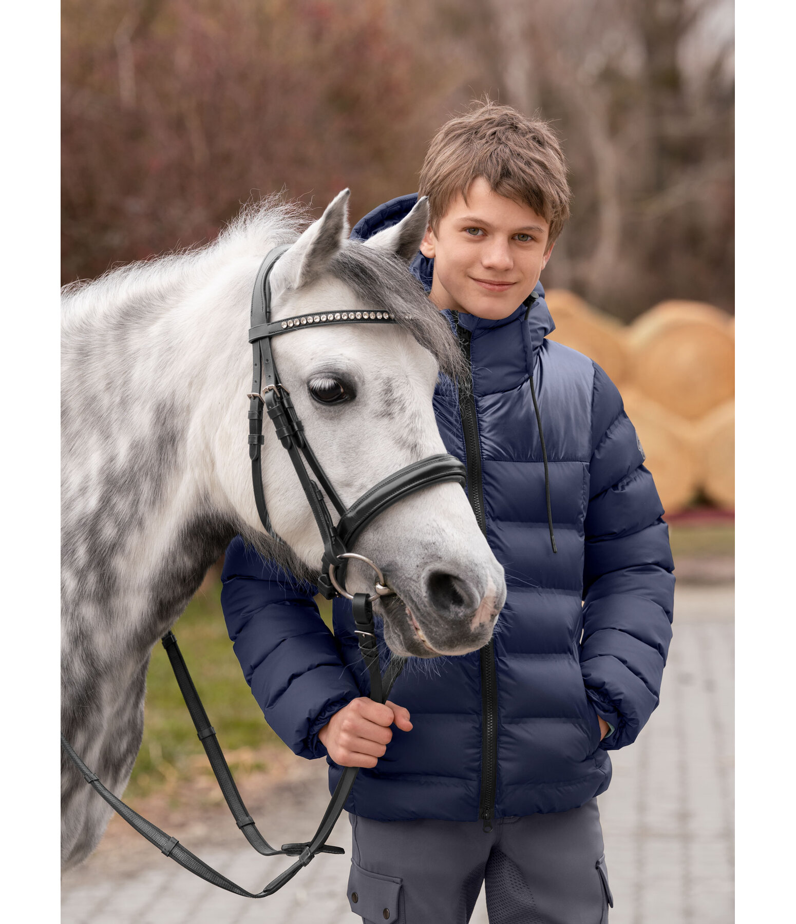 Children's Winter Quilted Riding Jacket Fenna
