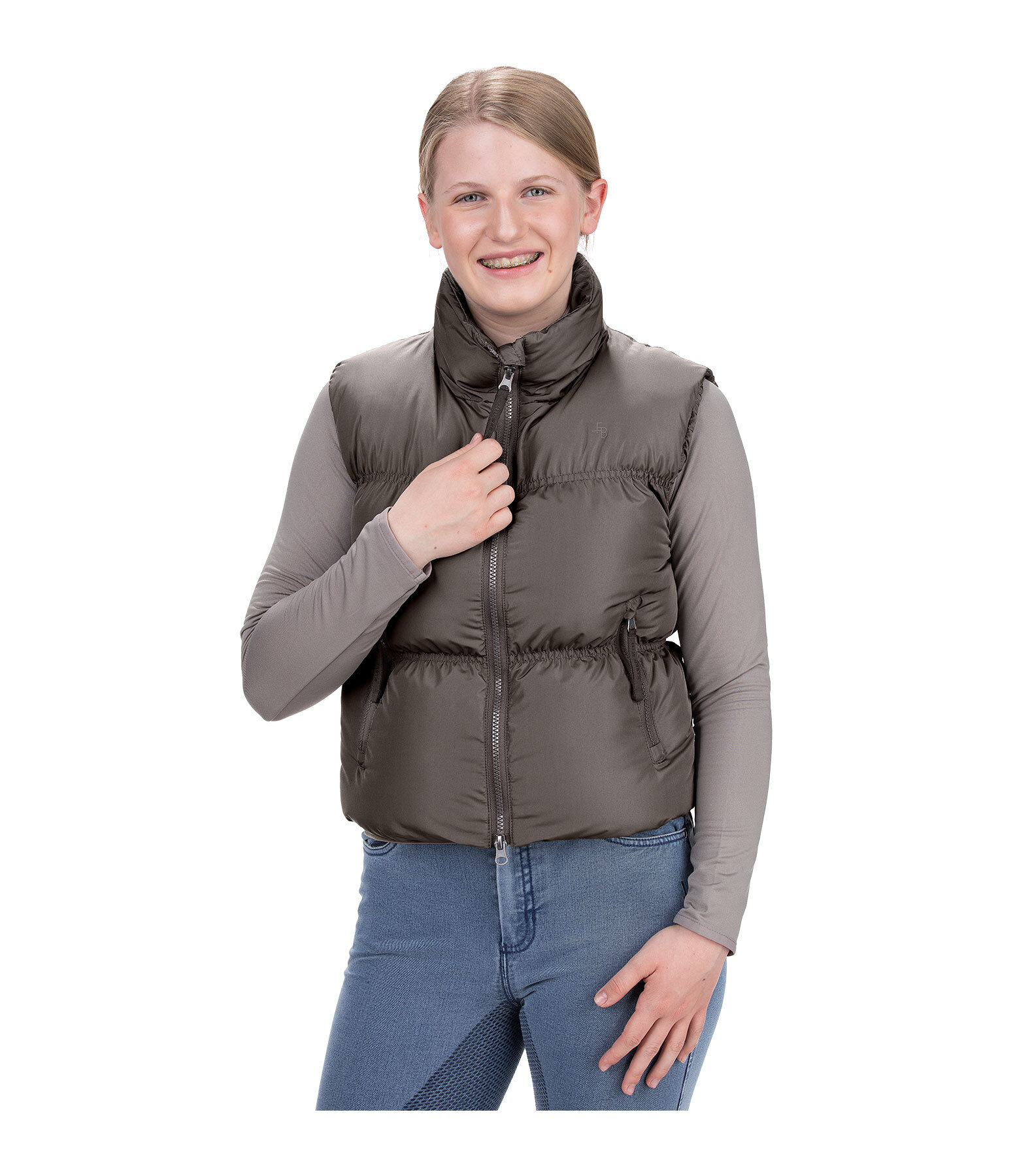 Children's Cropped Quilted Gilet
