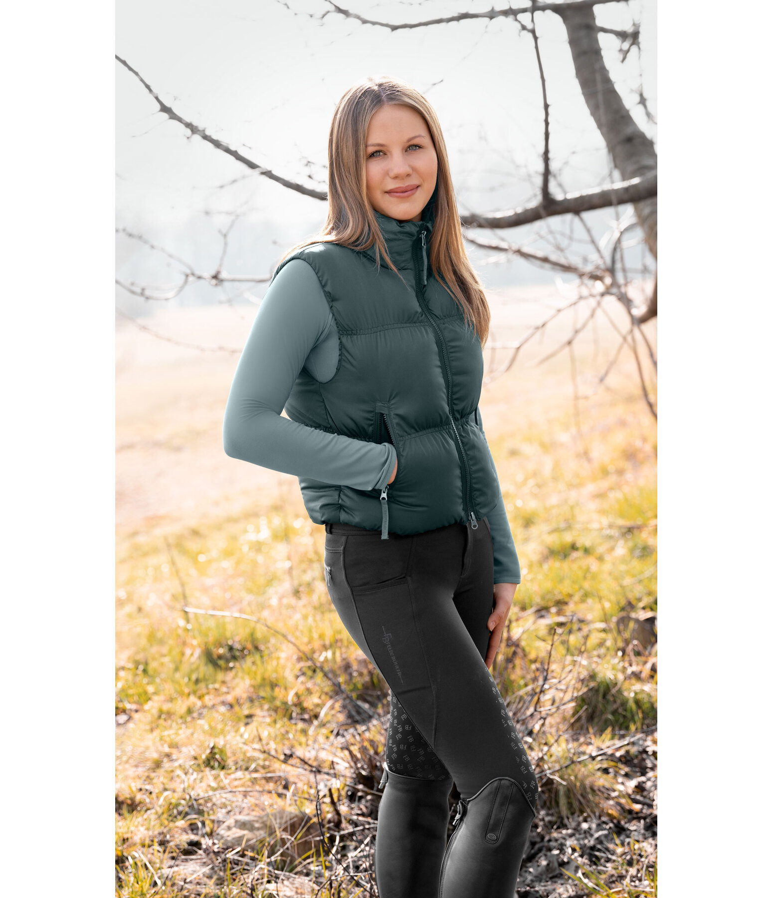Children's Cropped Quilted Gilet