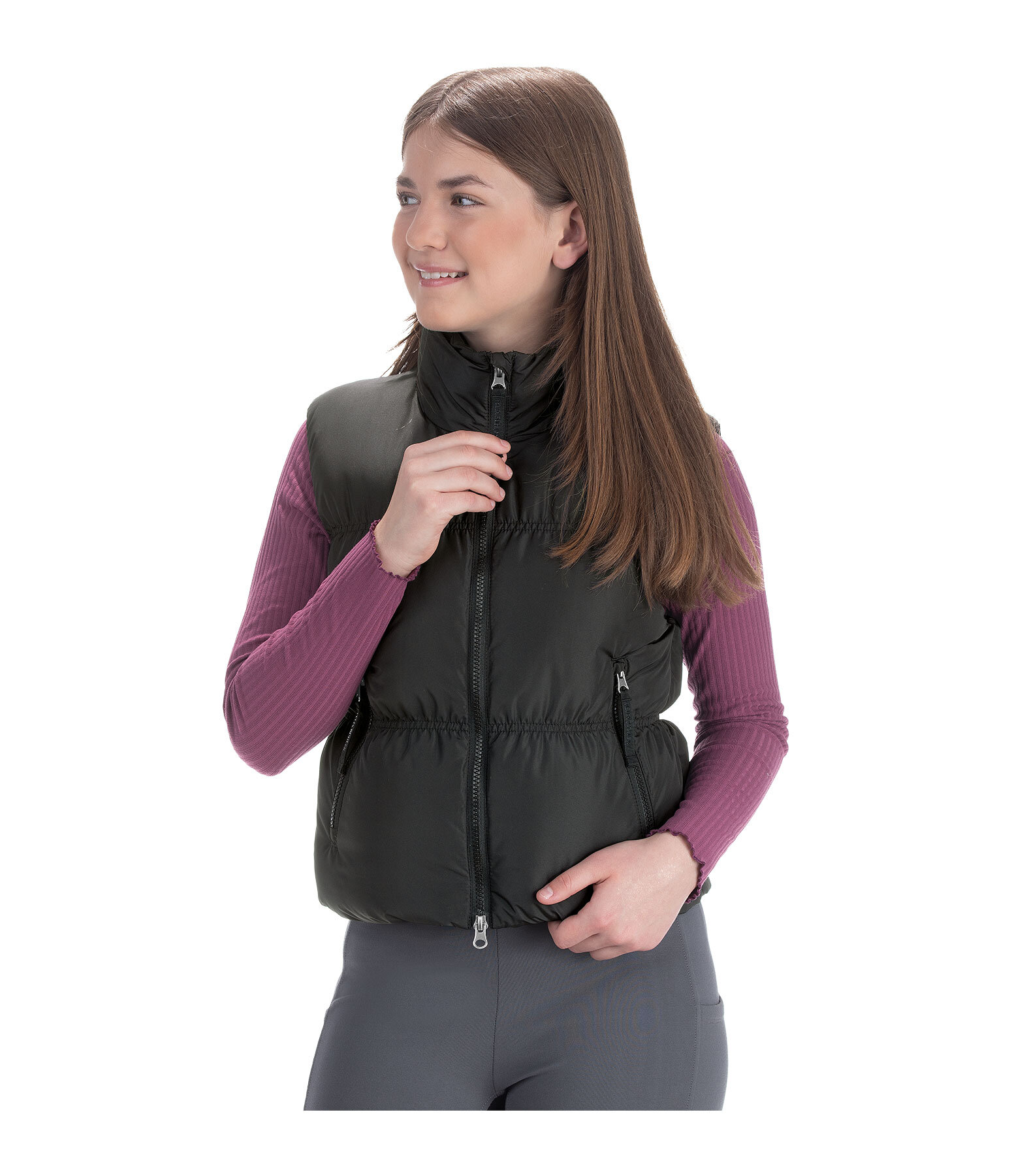 Children's Cropped Quilted Gilet