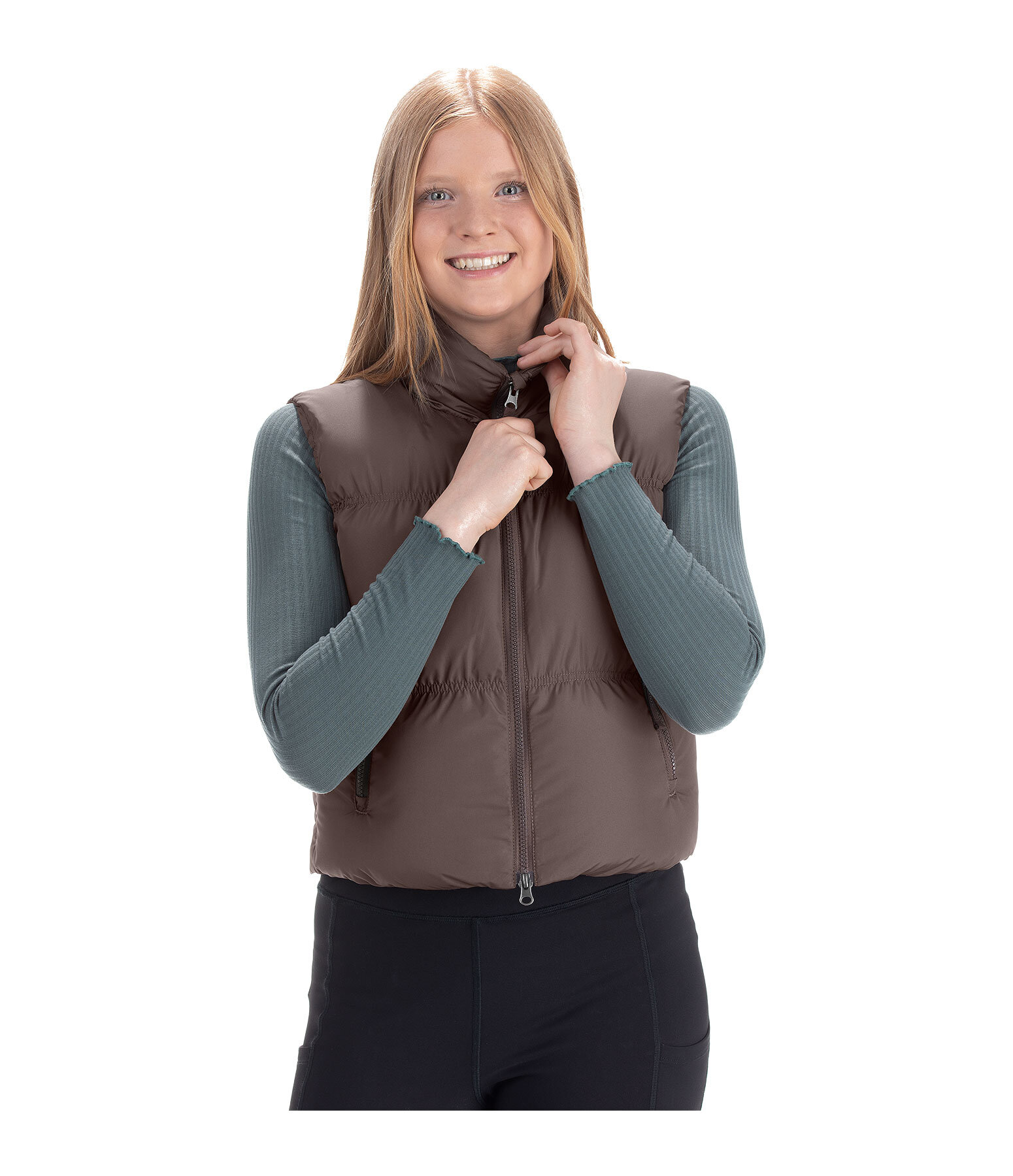 Children's Cropped Quilted Gilet