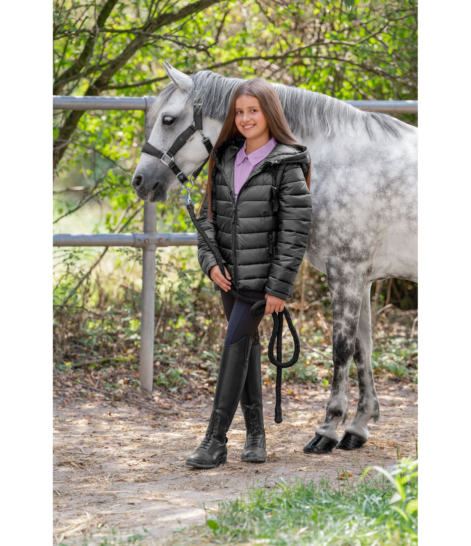 Children's 2-in-1 Hooded Quilted Jacket Noemie