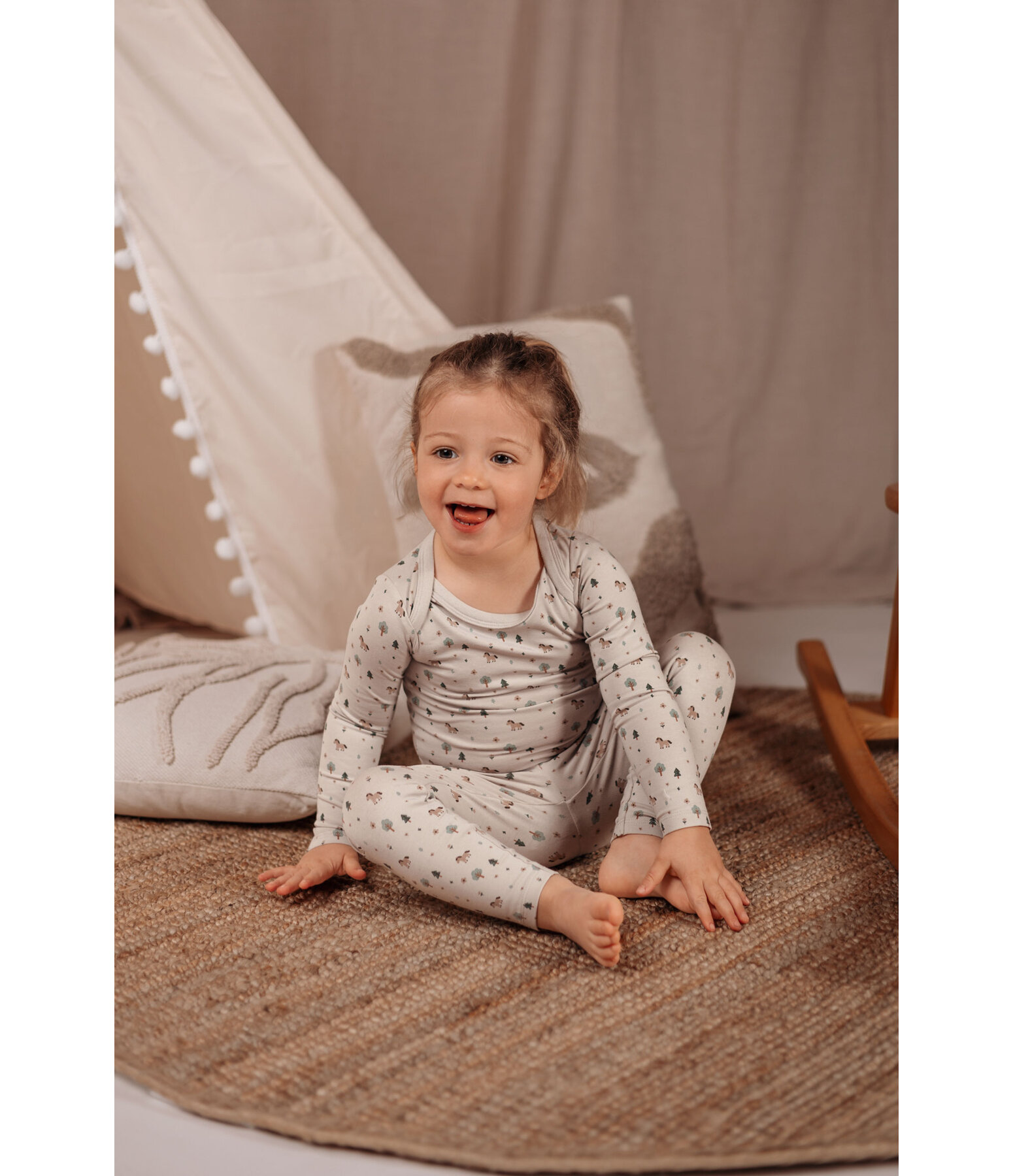 Long Sleeve Bodysuits 2-Pack Daisy