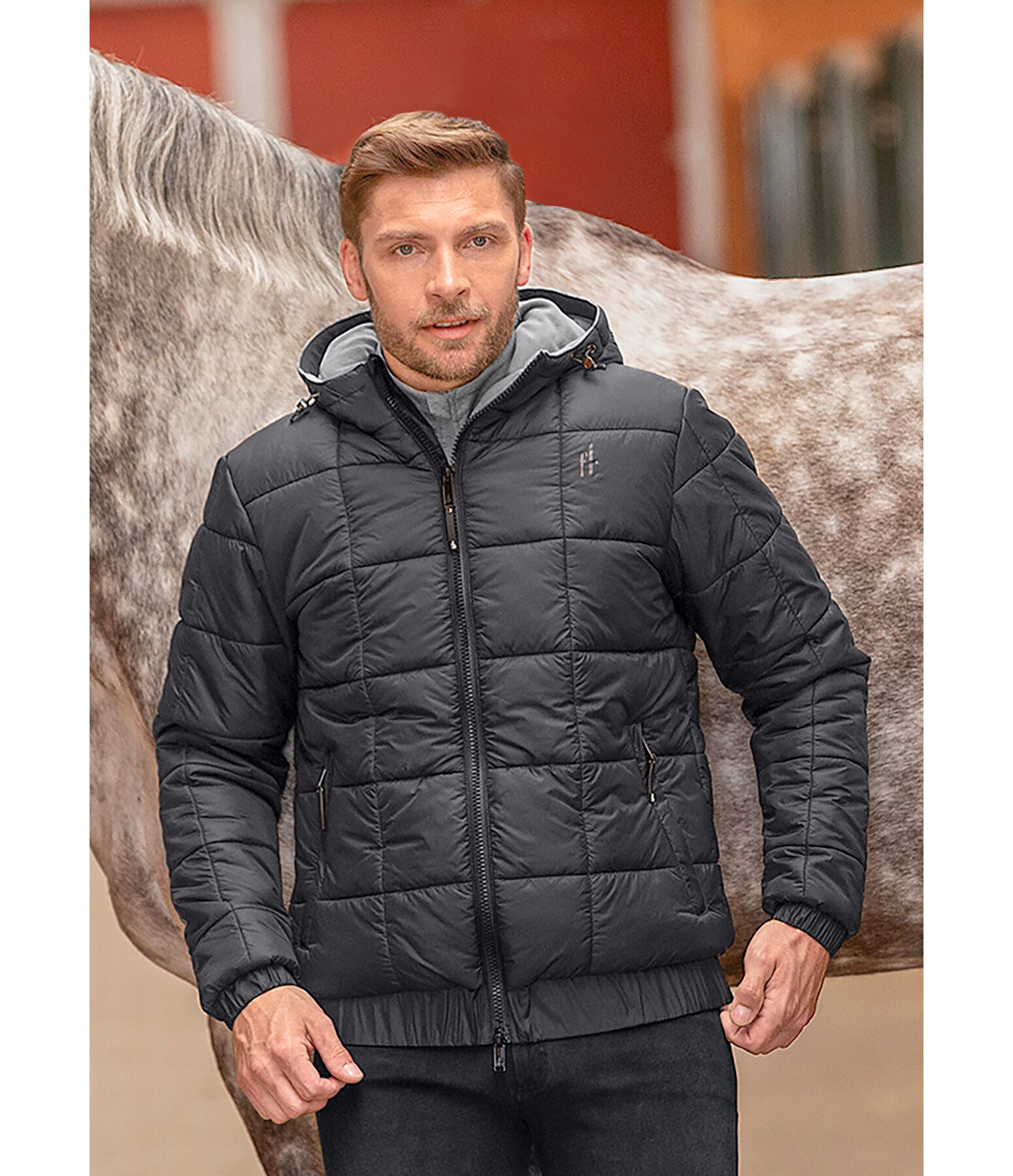 Men s Winter Quilted Jacket Jackson Kramer Equestrian