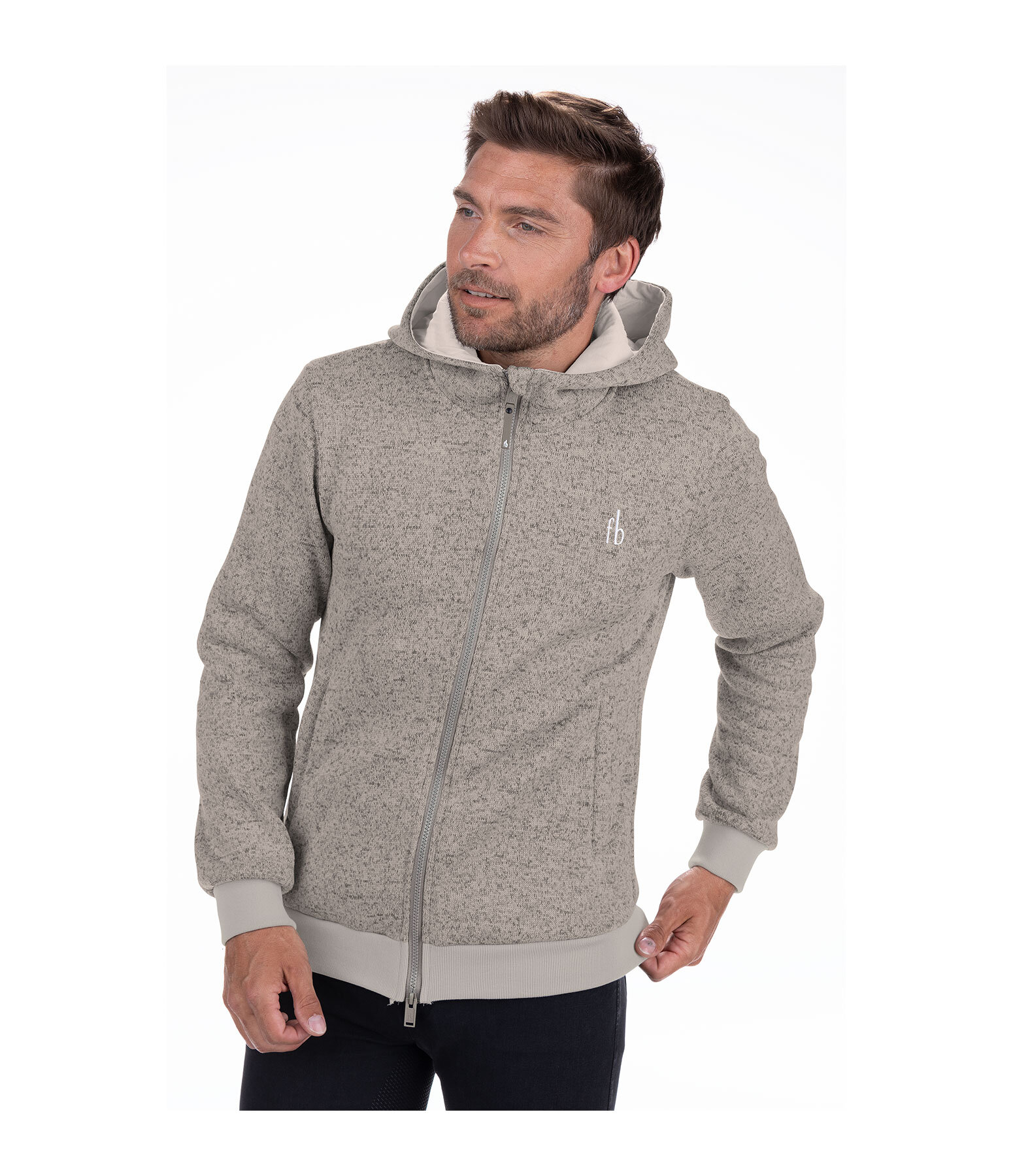 Men's Hooded Knitted Fleece Jacket Minnesota