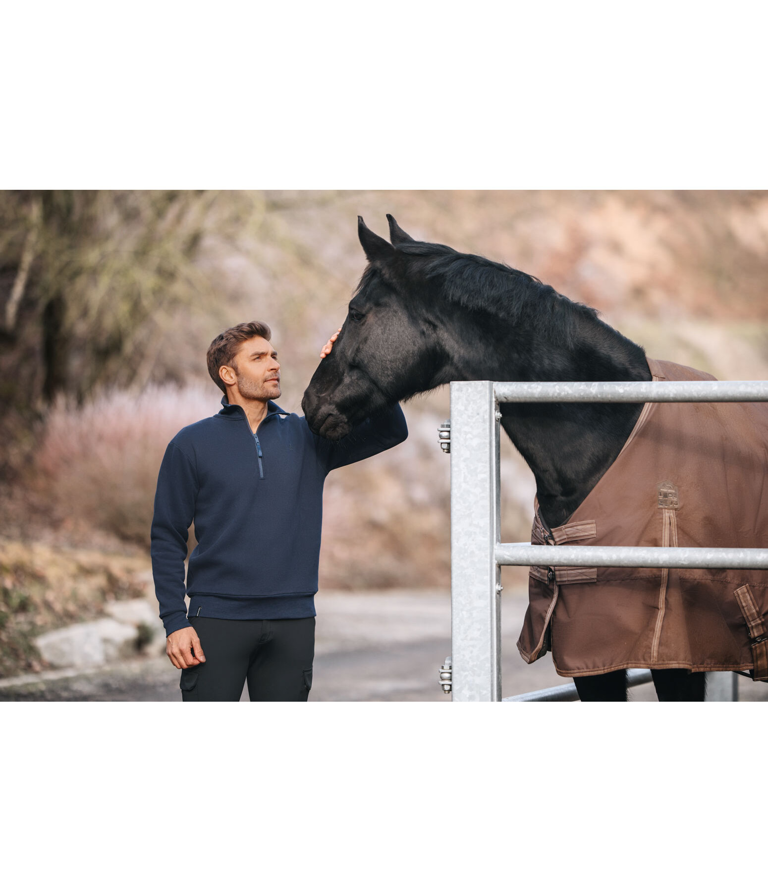 Men's Sweatshirt with Zip Collar Portland