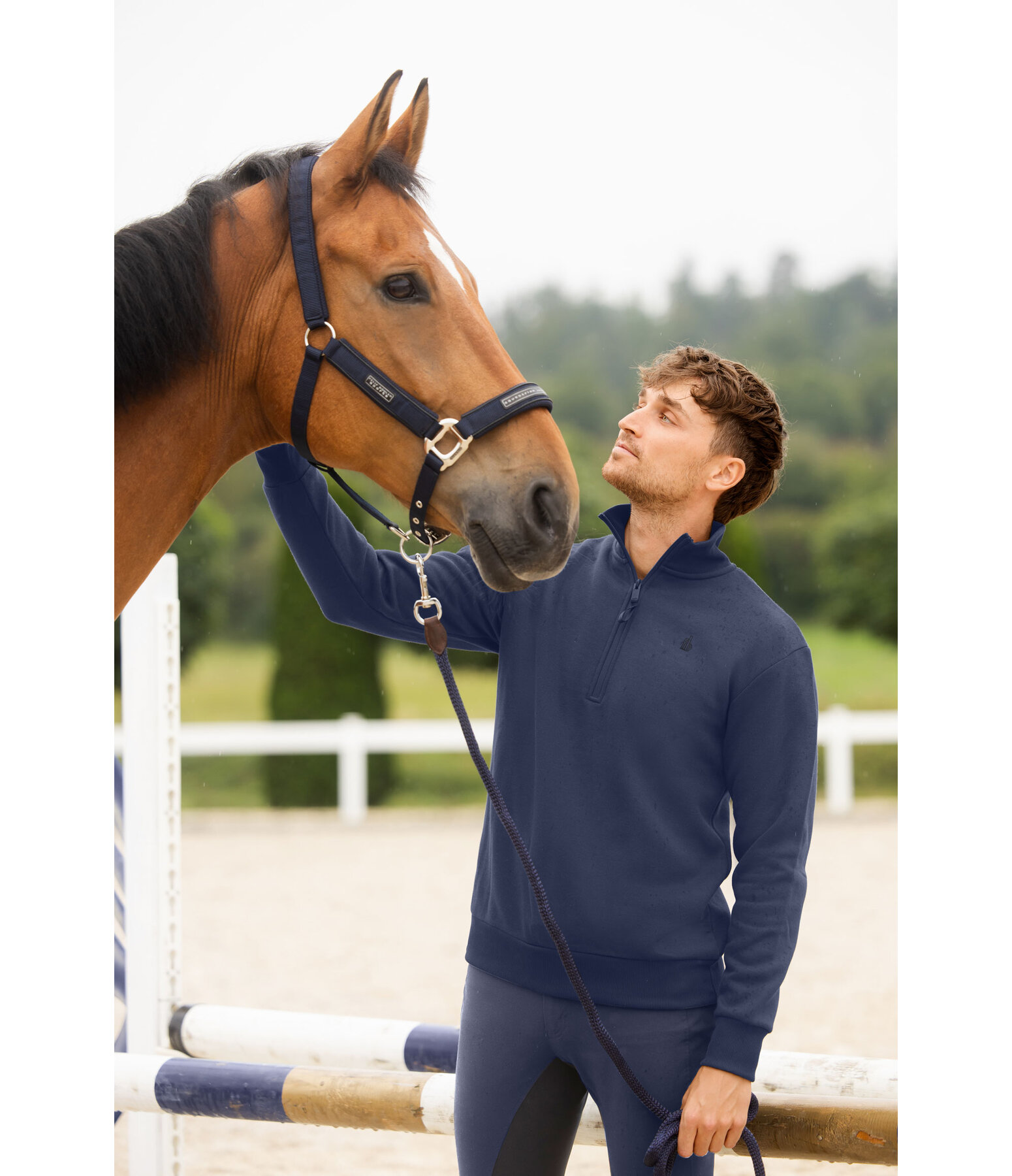 Men's Sweatshirt with Zip Collar Portland