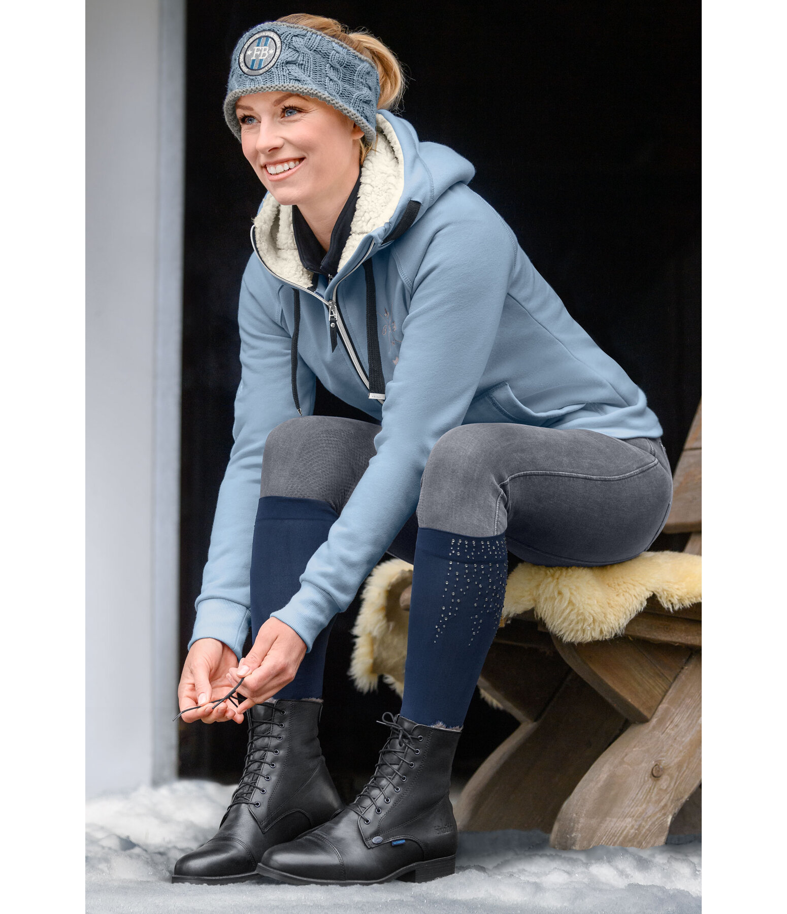 Womens grey riding boots clearance