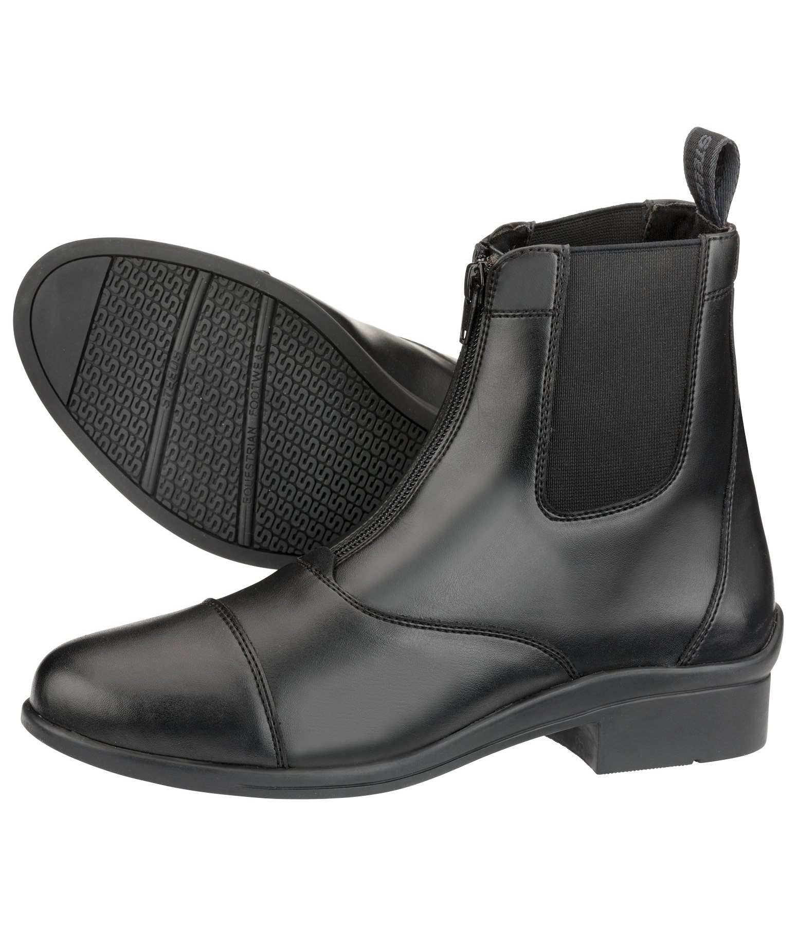 Short riding boots with new arrivals zip