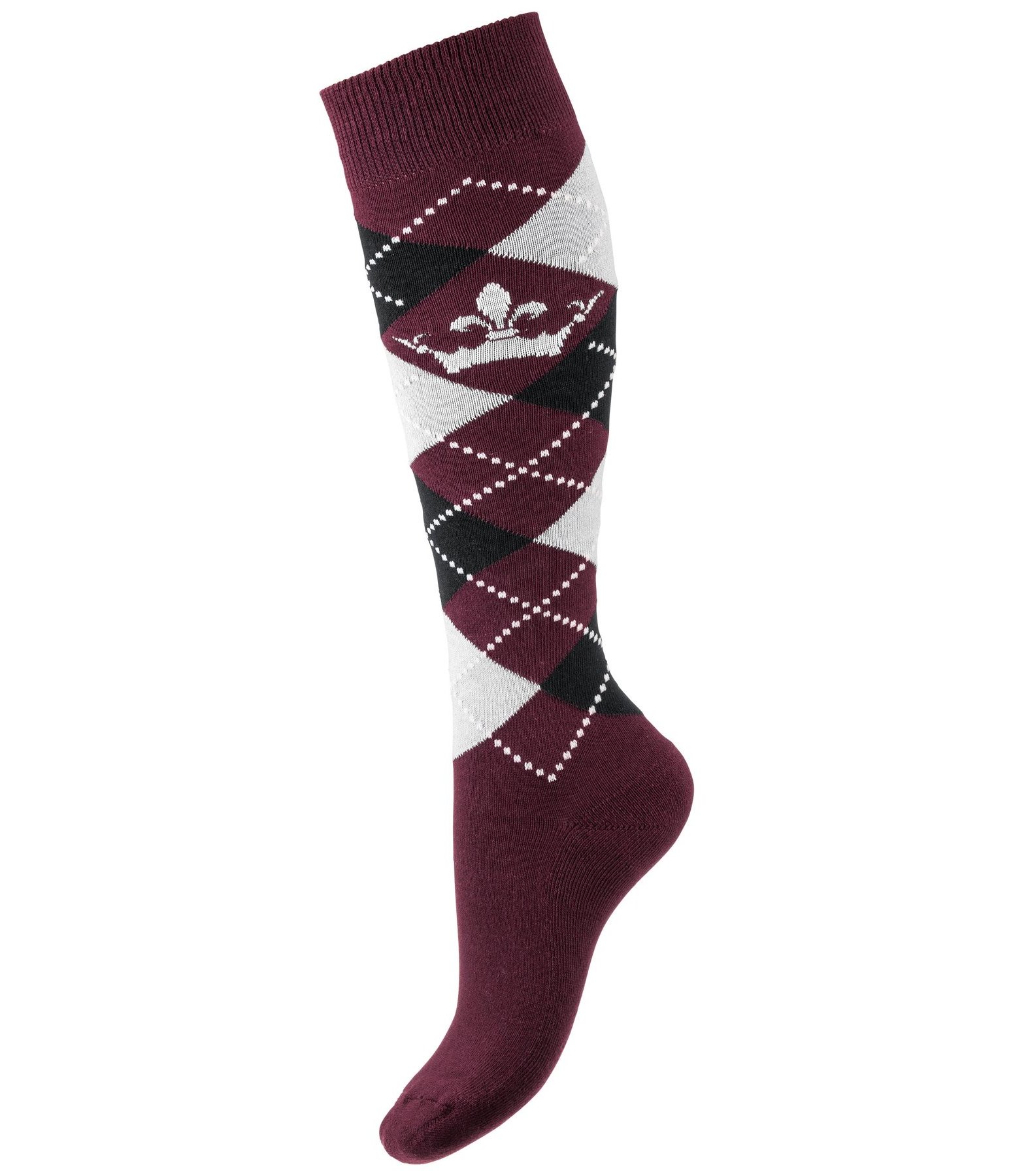 Argyle Knee High Socks
