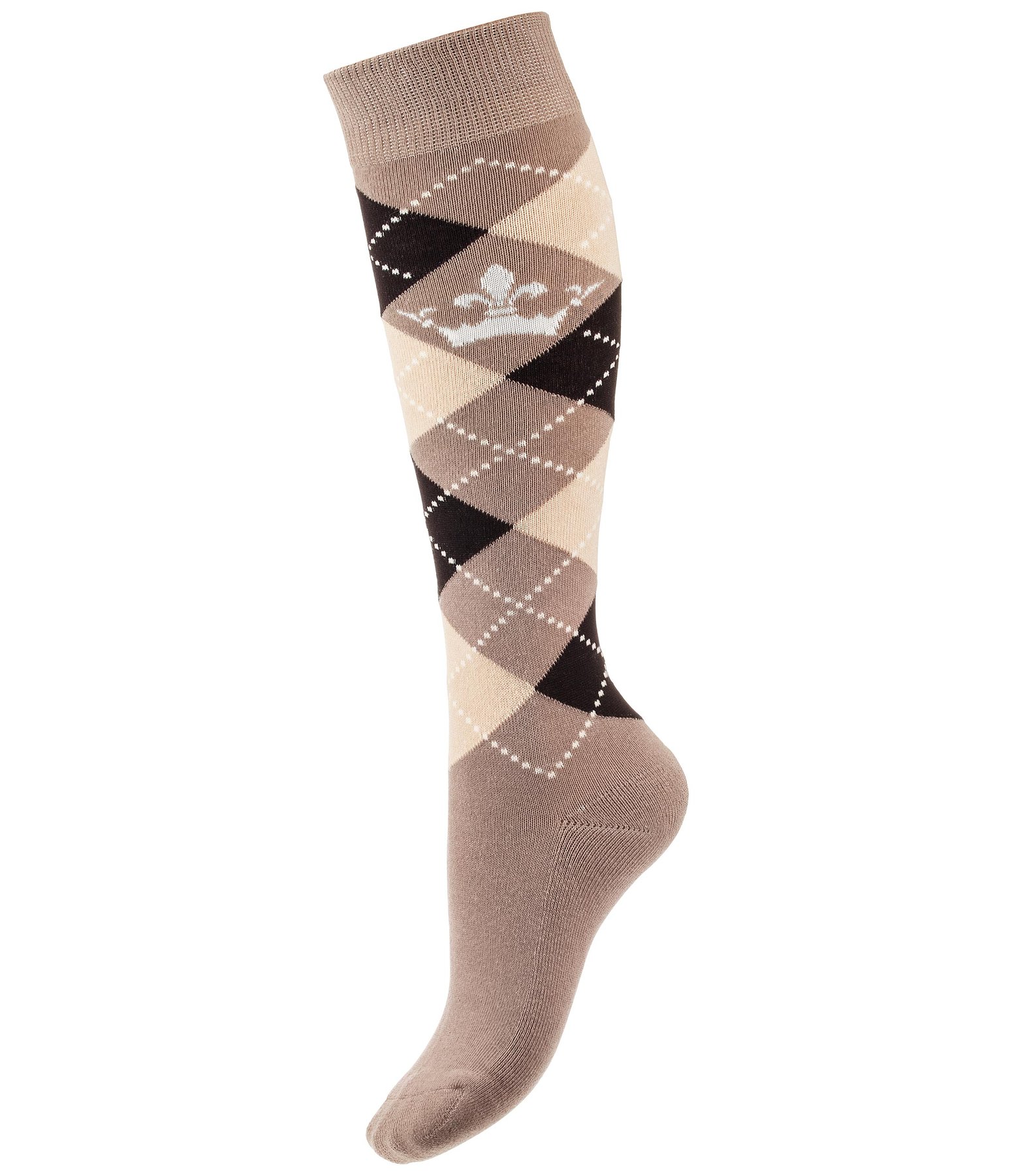 Argyle Knee High Socks
