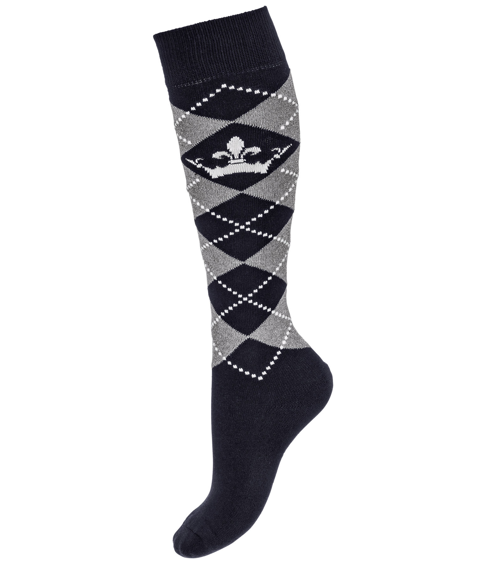 Knee High Socks Argyle Glitter II