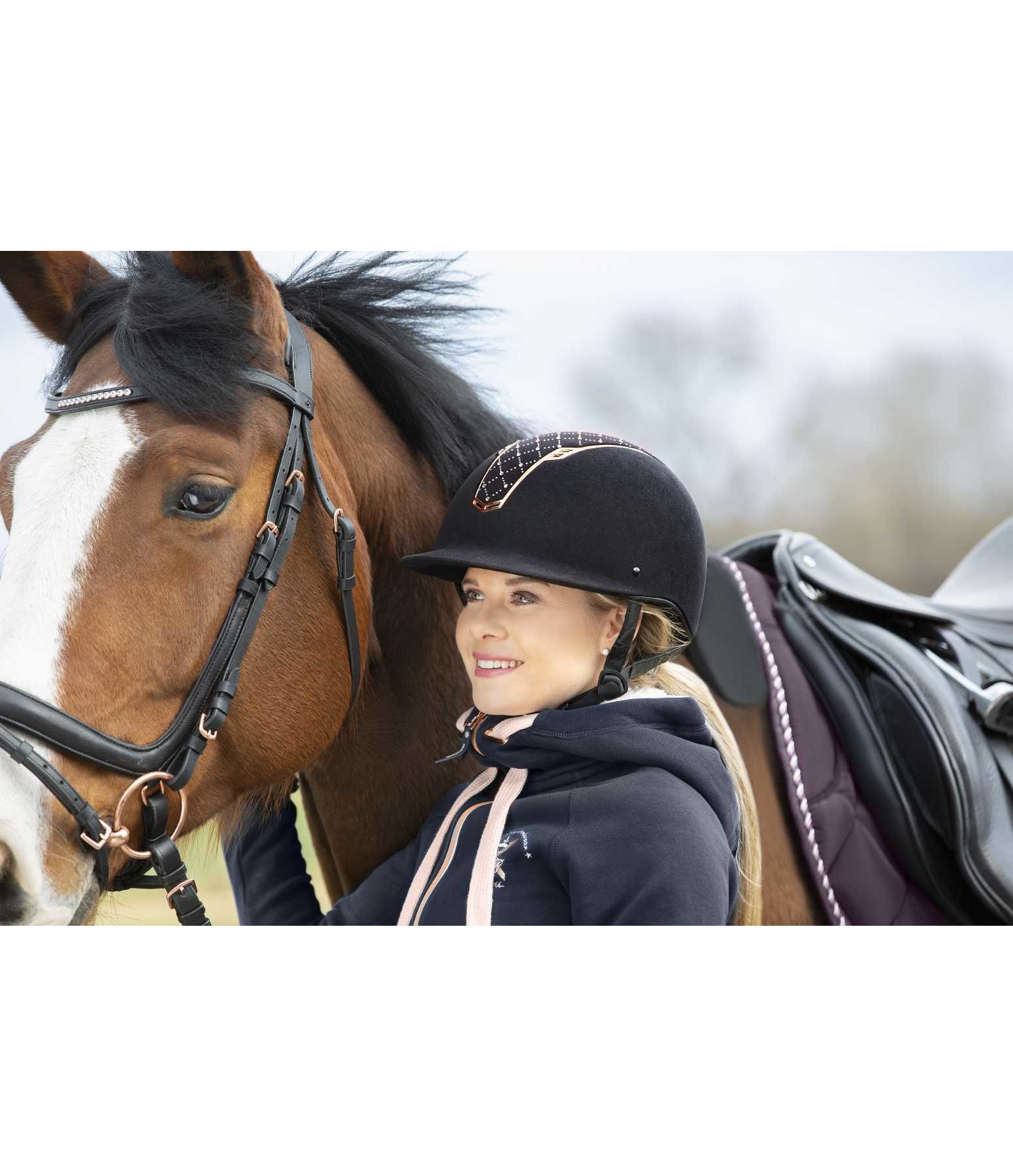 Riding Hat XCellence Jewellery Rose Gold Kramer Equestrian