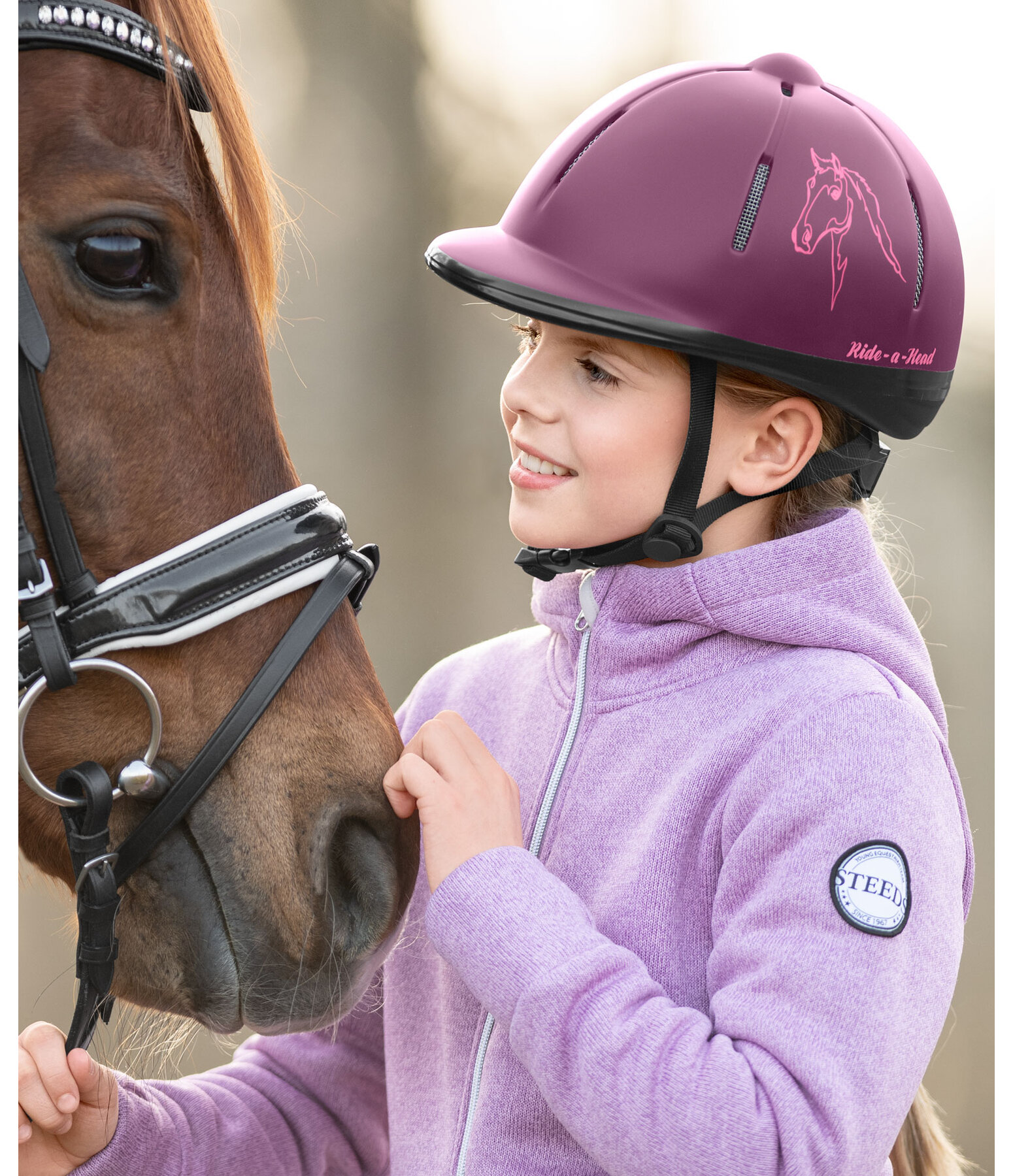 Girls horse discount riding hat