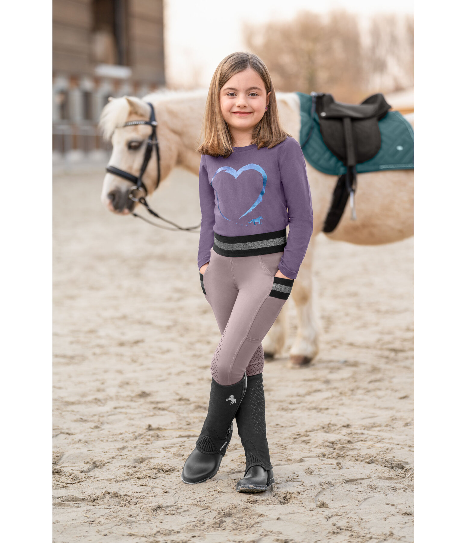 Children's Grip Full-Seat Riding Tights Aurelie