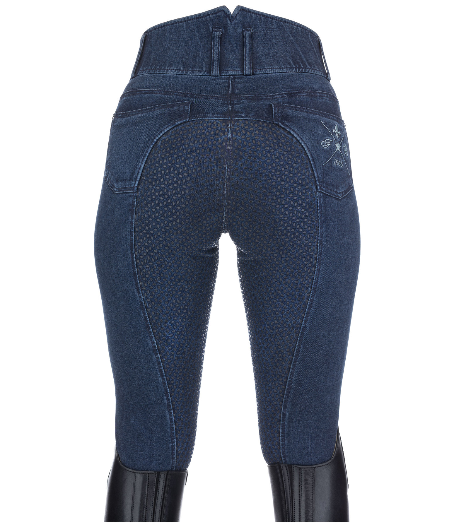 Denim Grip High Waist Breeches Helene