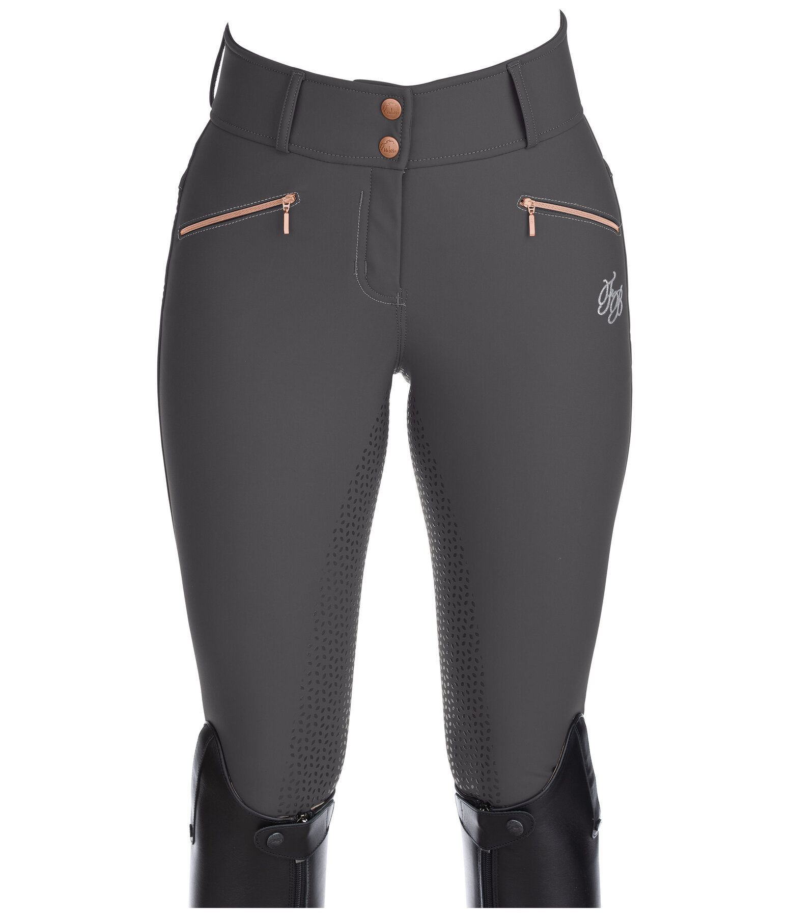 Grip High-Waisted Soft Shell Full-Seat Breeches Ariana