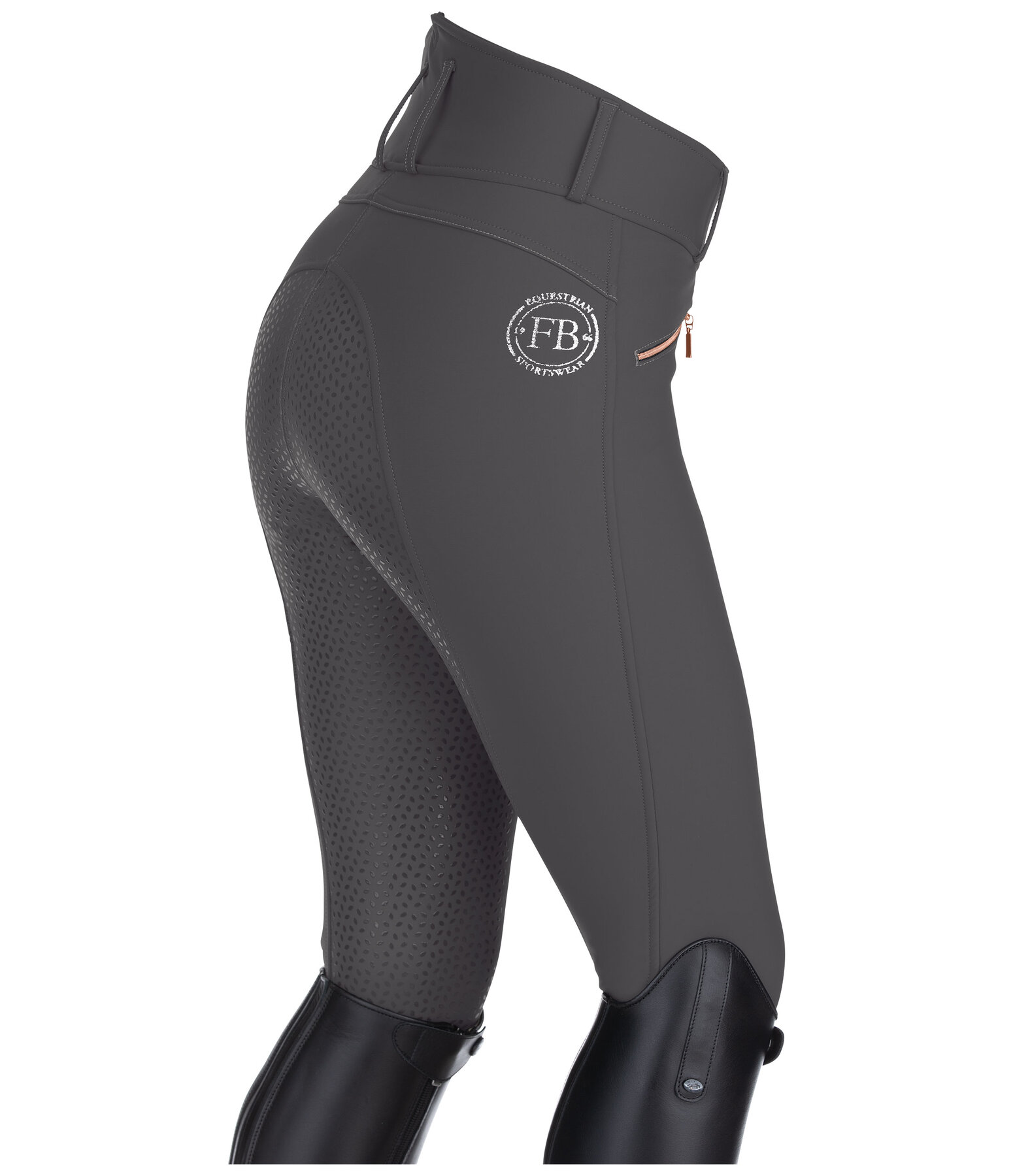 Grip High-Waisted Soft Shell Full-Seat Breeches Ariana