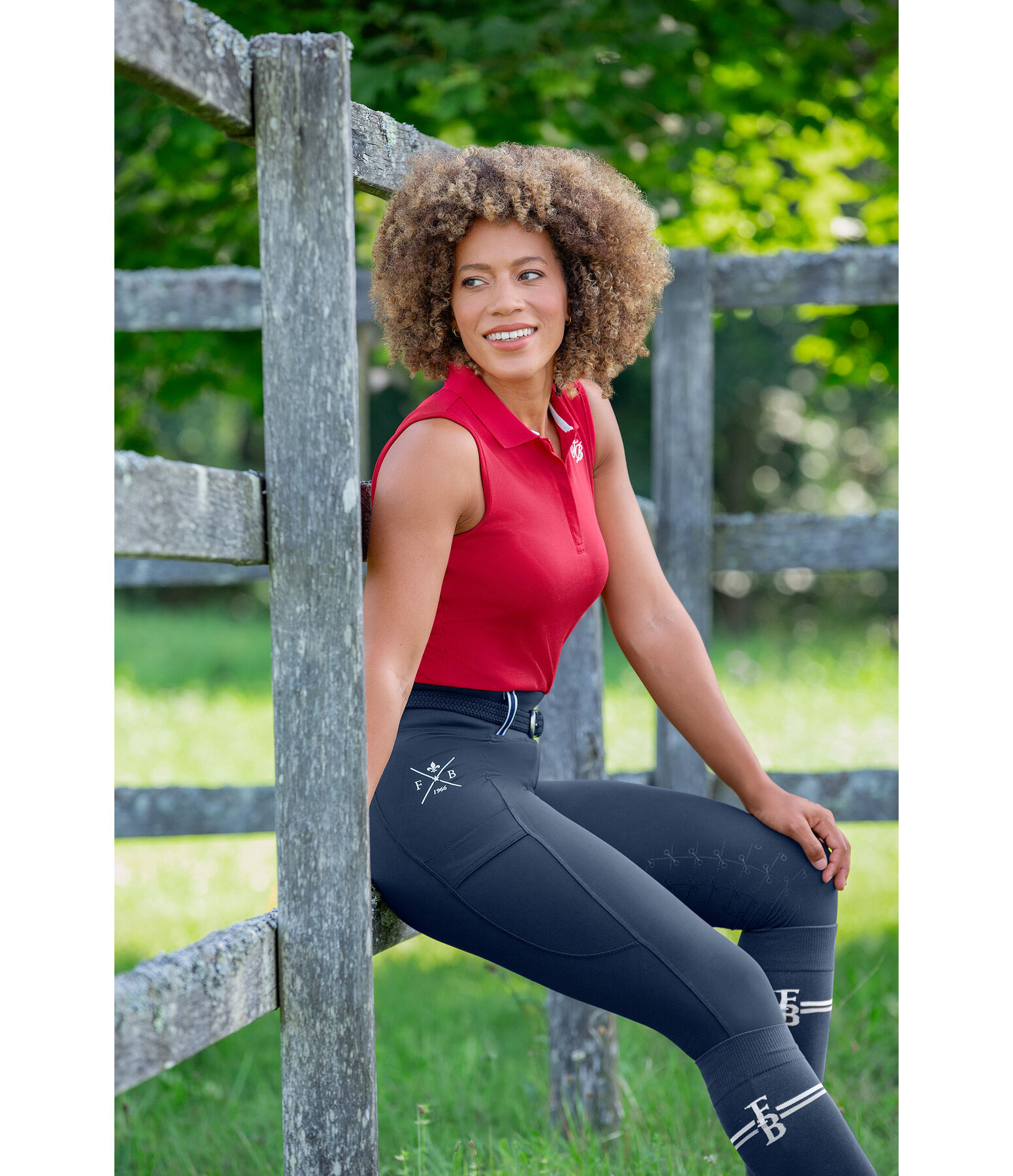 Grip Knee Patch Riding Tights Sanna