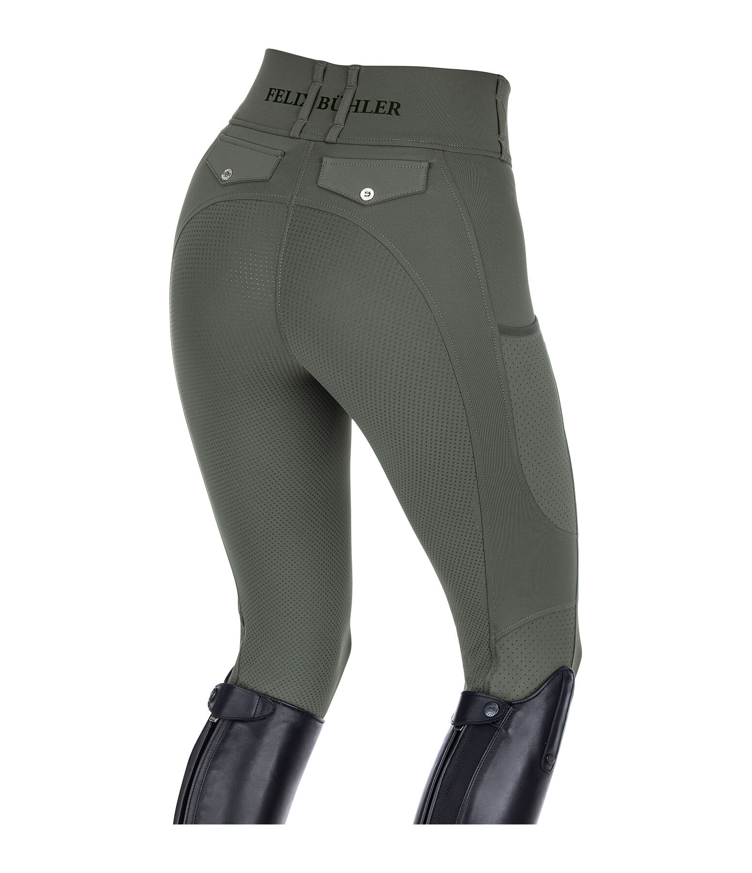 Grip Full Seat Summer Riding Tights Marina-Mesh