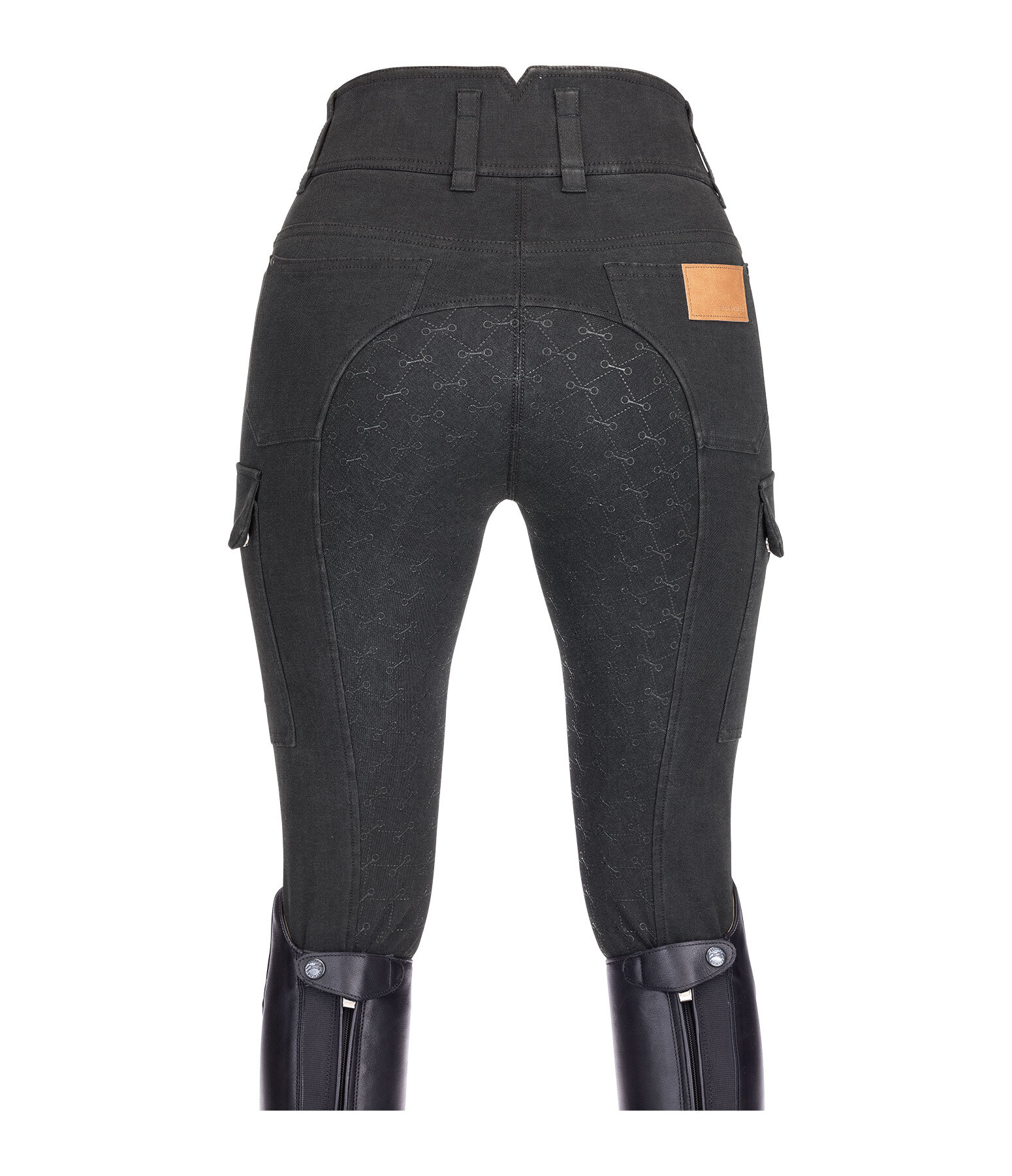 High Waist Denim Grip Breeches Laura