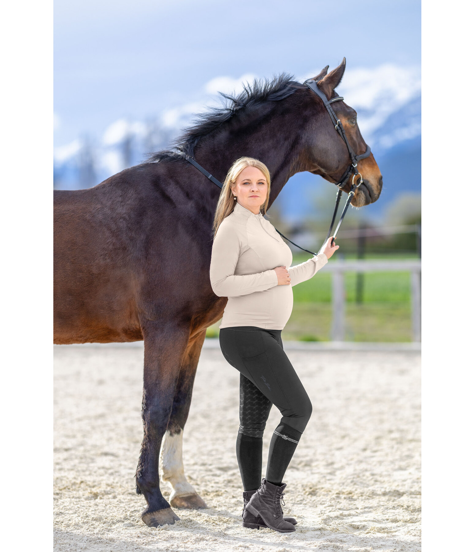 Grip Thermal Pregnancy Riding Tights Elisabeth