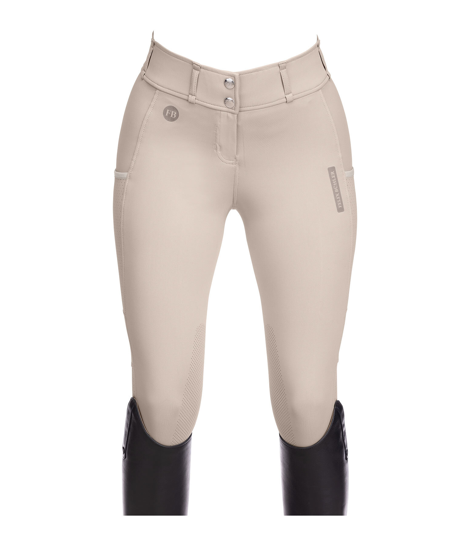 Hybrid Grip Knee Patch Breeches Mesh Romy