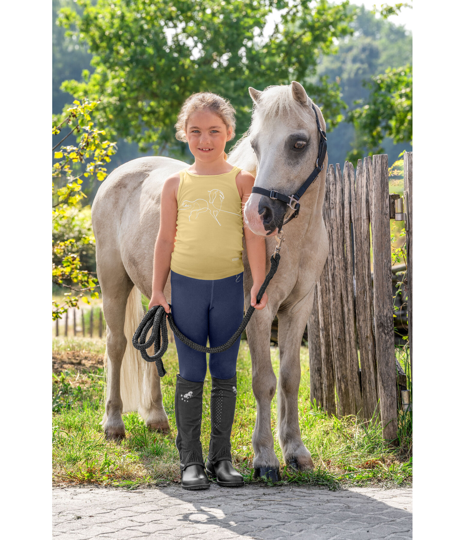 Children's Grip Knee Patch Riding Tights Beginner