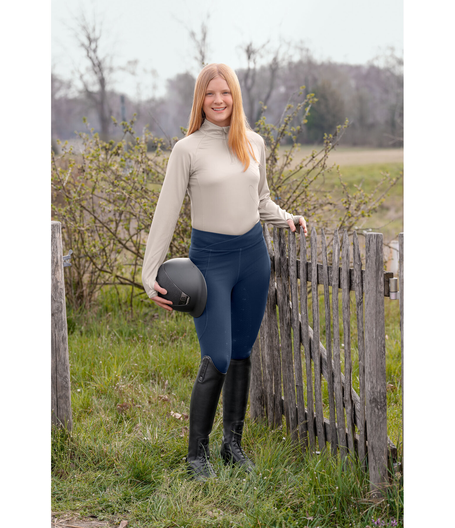 Children's Full Seat Grip Thermal Riding Tights Lima II
