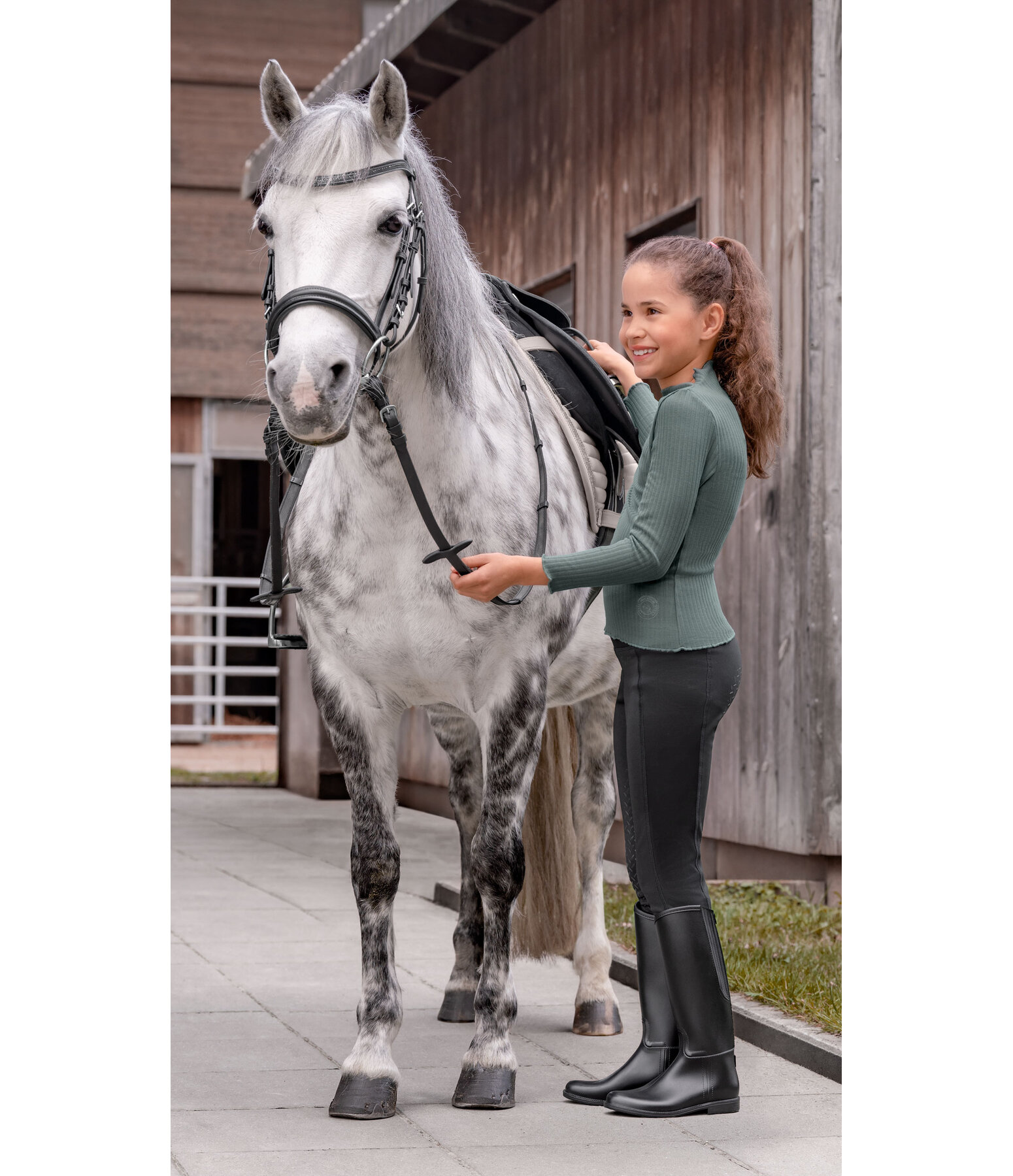 Children's Grip Thermal Riding Tights Elina