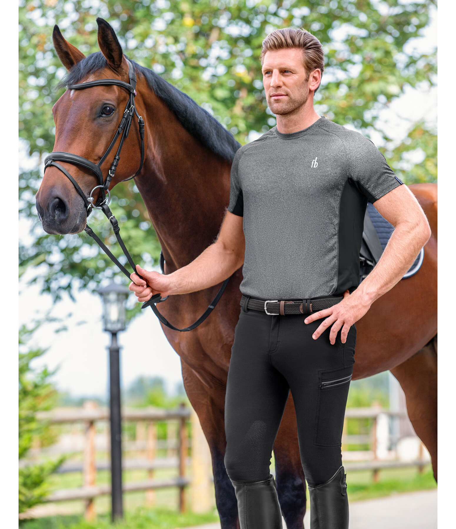 Men's Partial Grip Breeches Tex