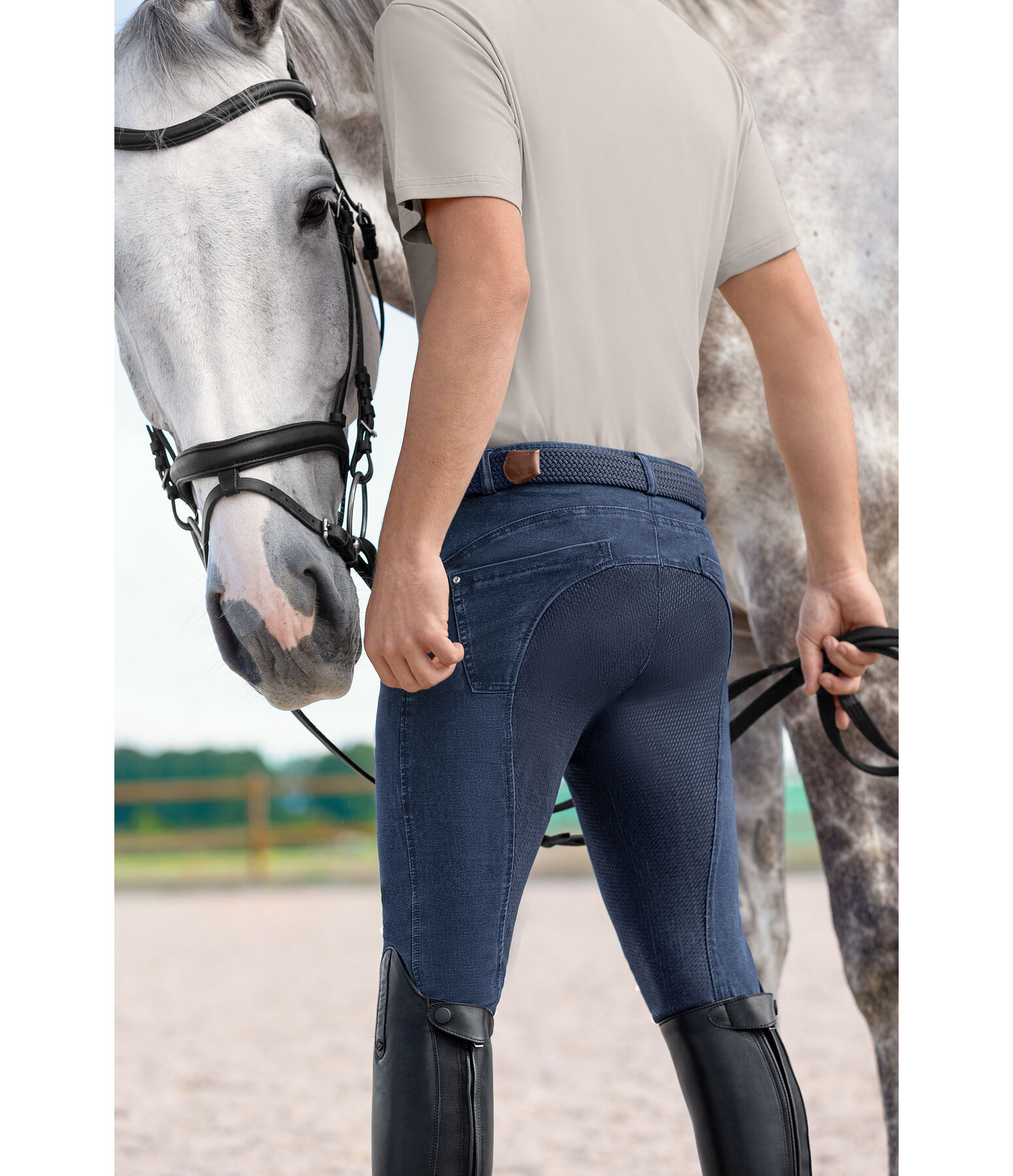 Men's Grip Full-Seat Jeans Breeches San Francisco