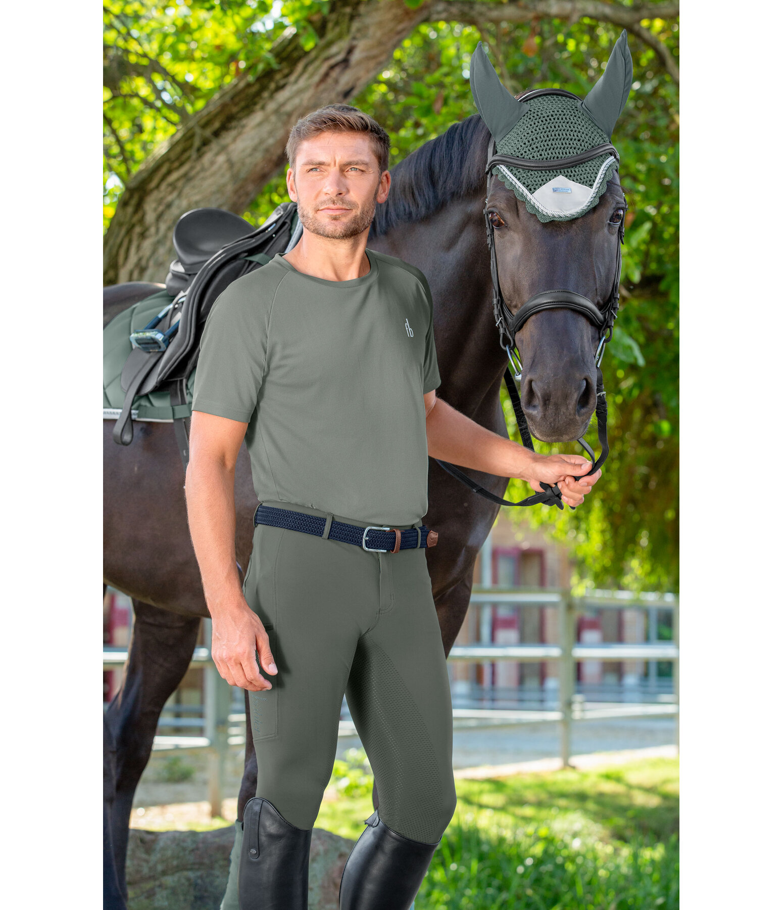 Men's Hybrid Grip Full Seat Breeches Performance Tacoma