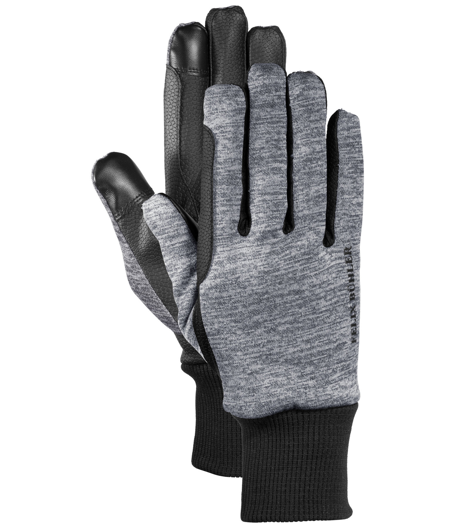 Knitted Fleece Winter Riding Gloves Melange