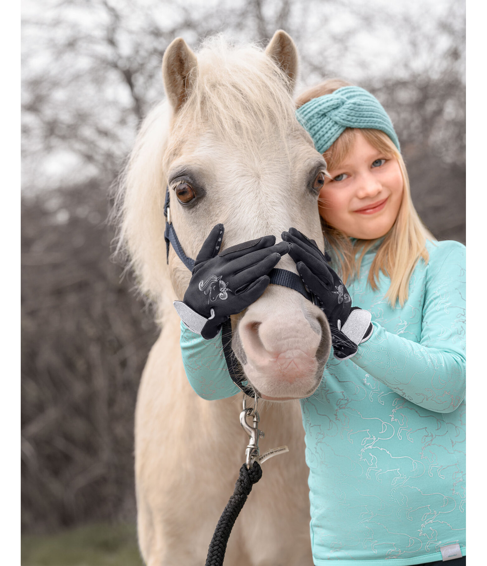 Children's Winter Riding Gloves Diamond