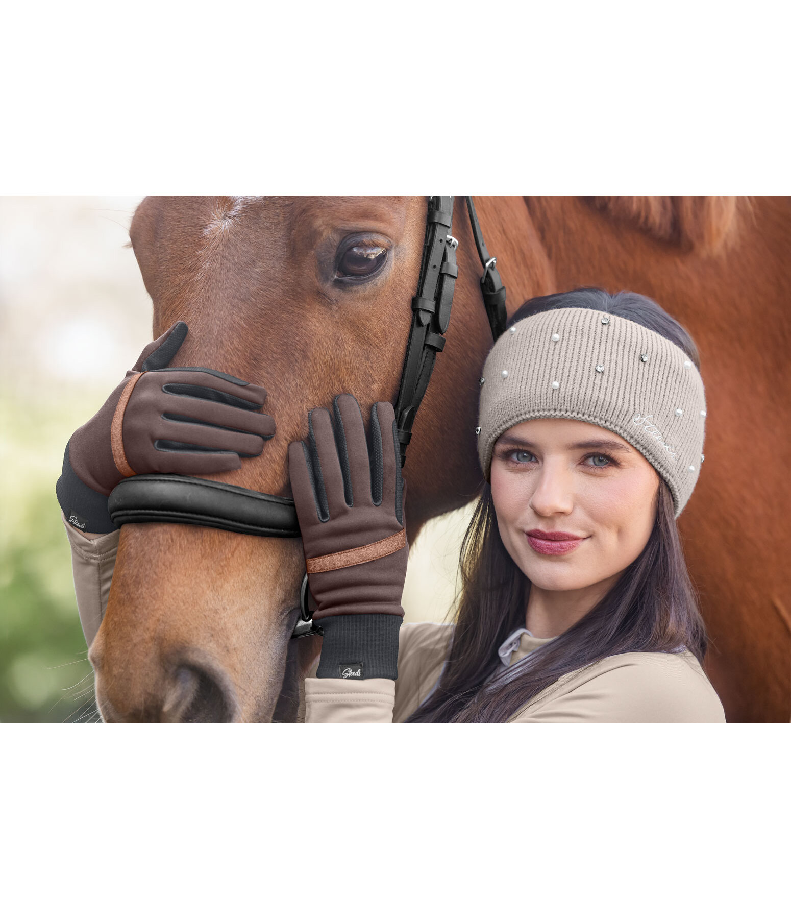Winter Riding Gloves Shimmer Line