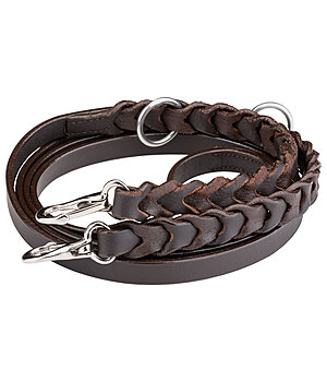 TWIN OAKS 2 in 1 Braided Leather Reins Tromm - 160023