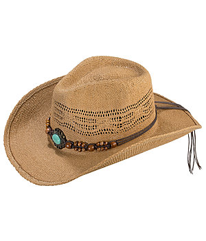 Cowboy hat riding helmet top
