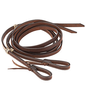 STONEDEEK Western Reins Braided Rawhide - 183696-240-BR