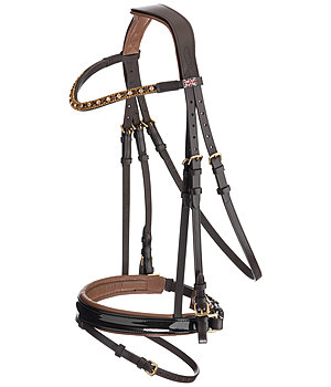 CLARIDGE HOUSE Crank Flash Bridle Matara - 320750-F-BR